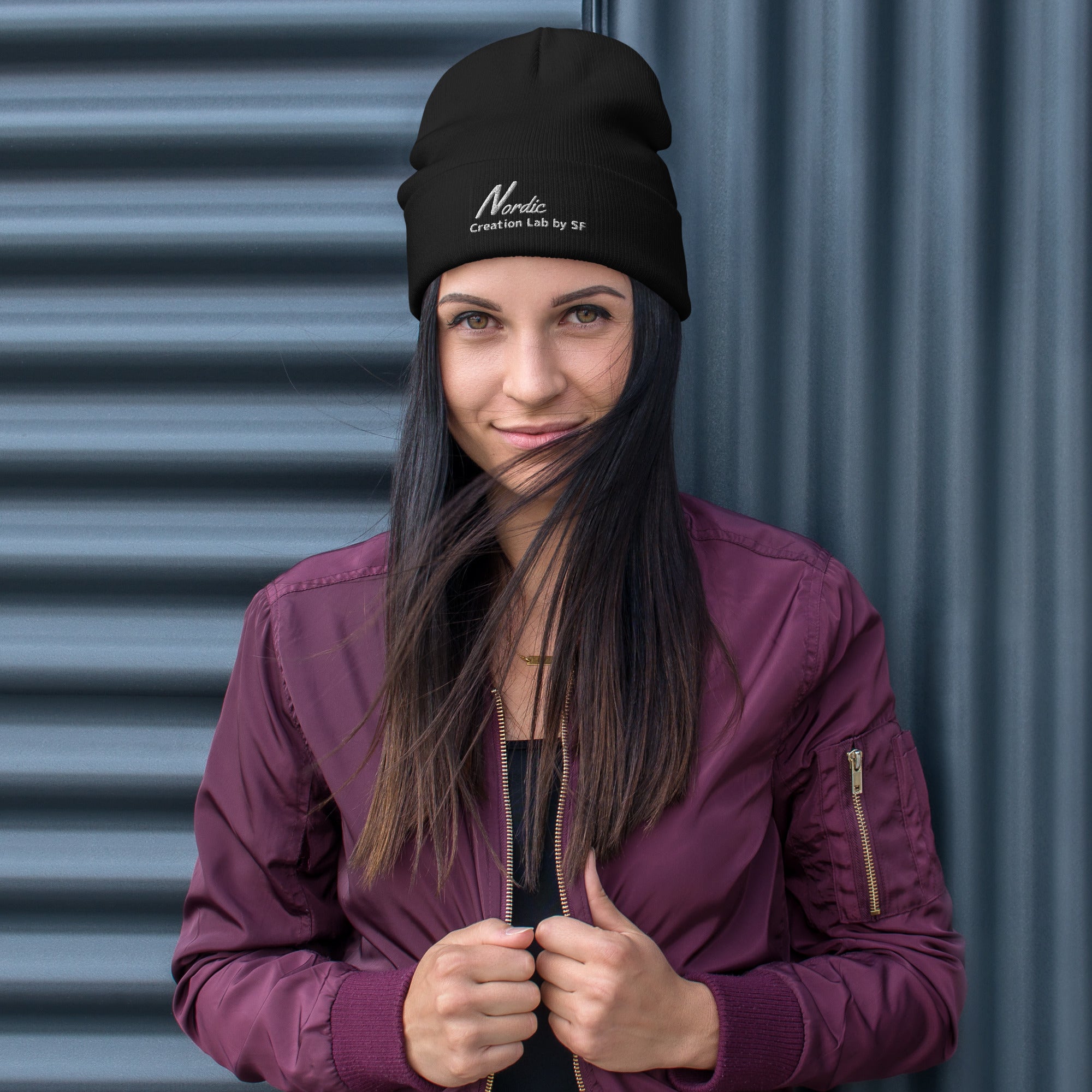 Bestickte Beanie Nordic-Creation-Lab