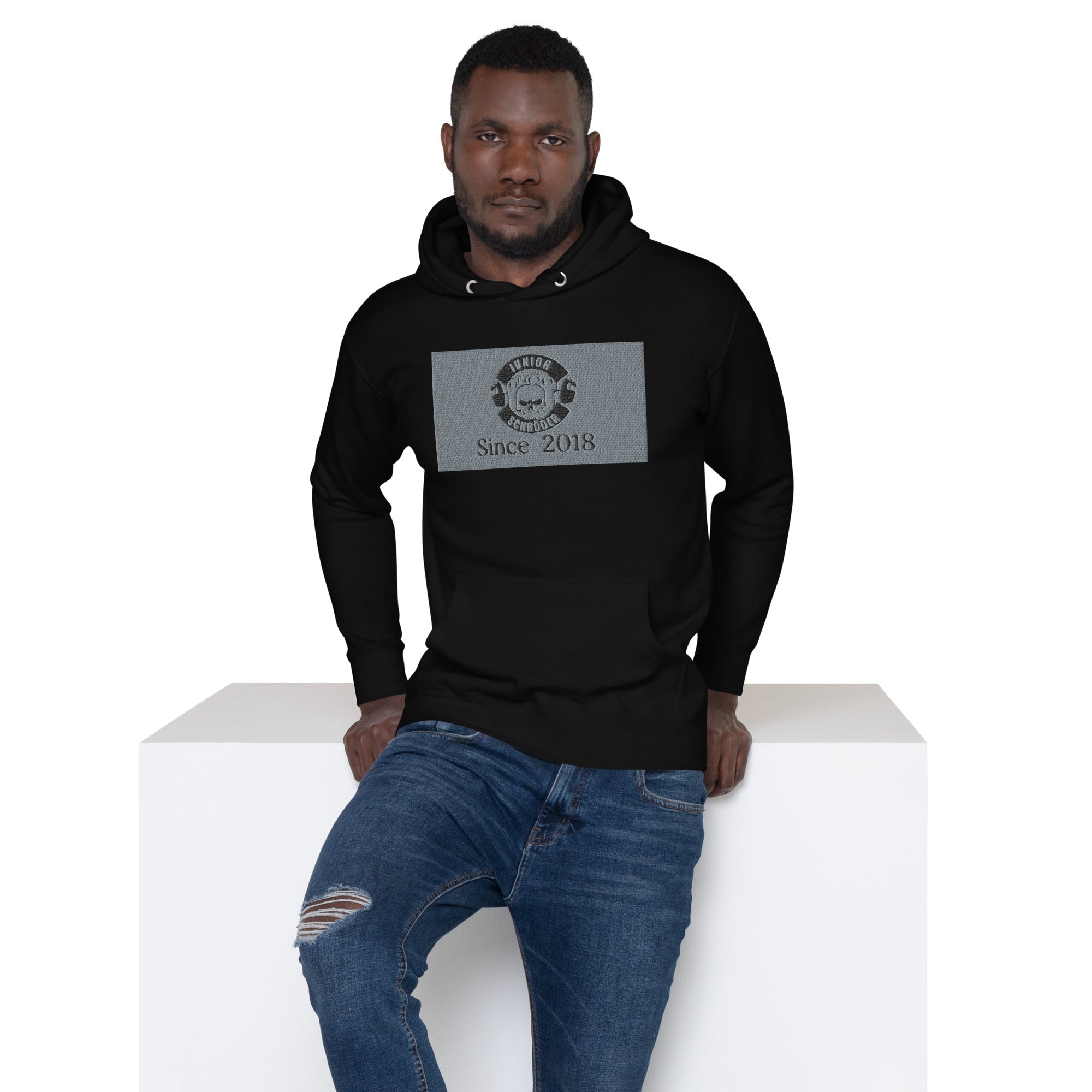 Unisex-Kapuzenpullover Junior Schröder Bestickung