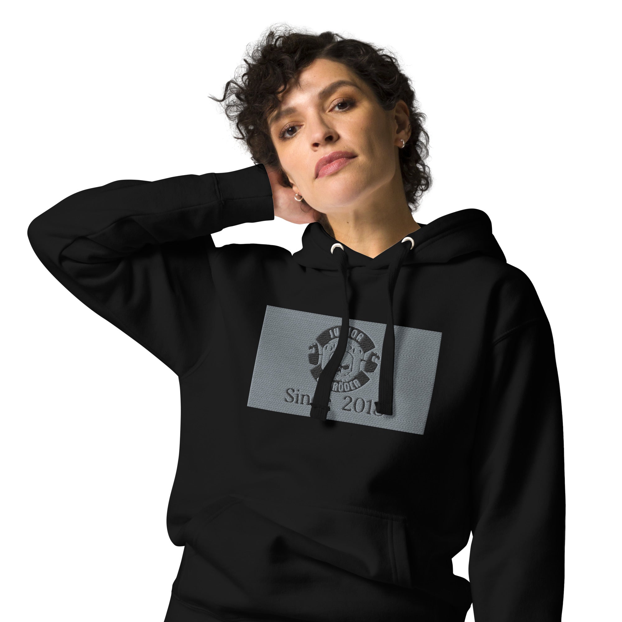 Unisex-Kapuzenpullover Junior Schröder Bestickung