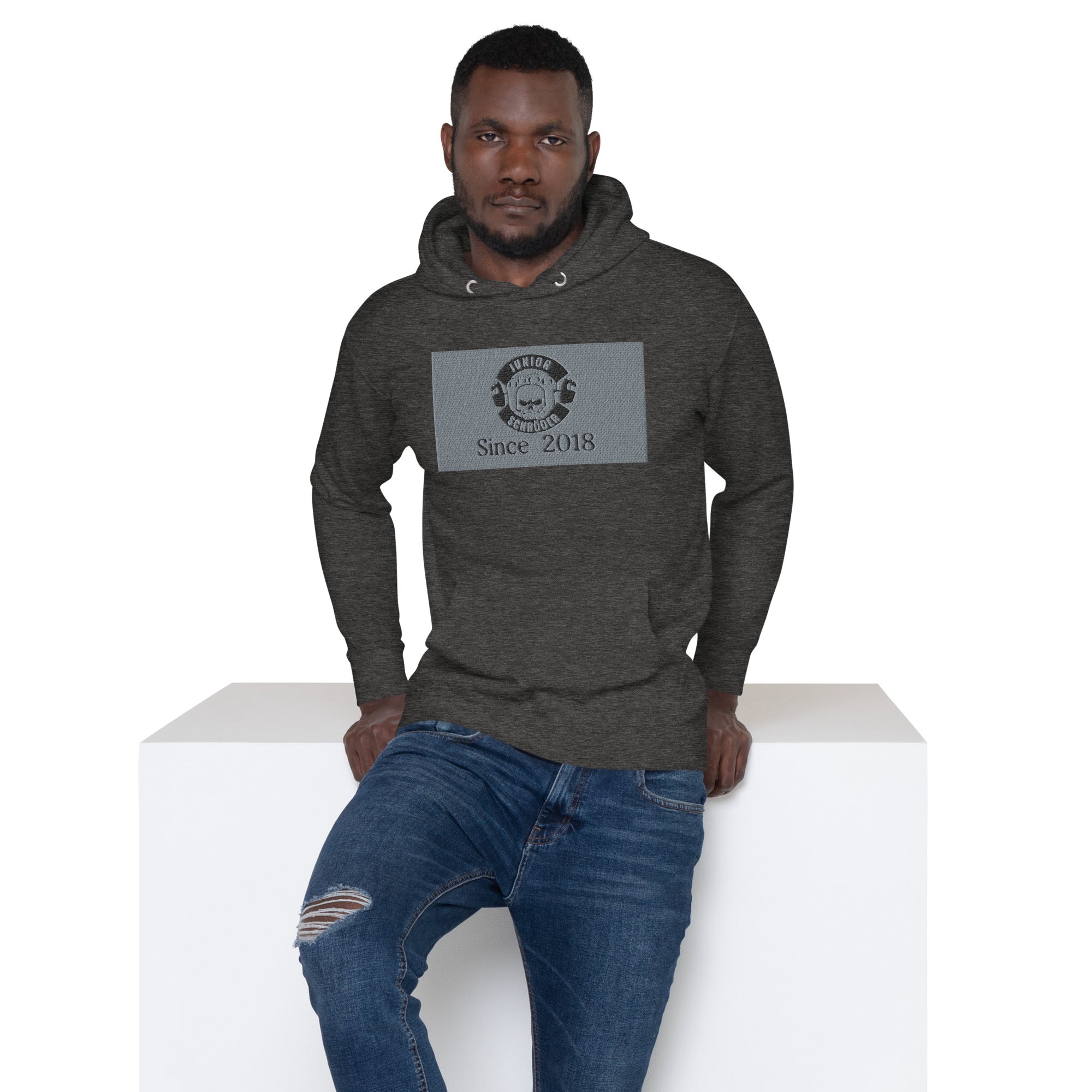 Unisex-Kapuzenpullover Junior Schröder Bestickung