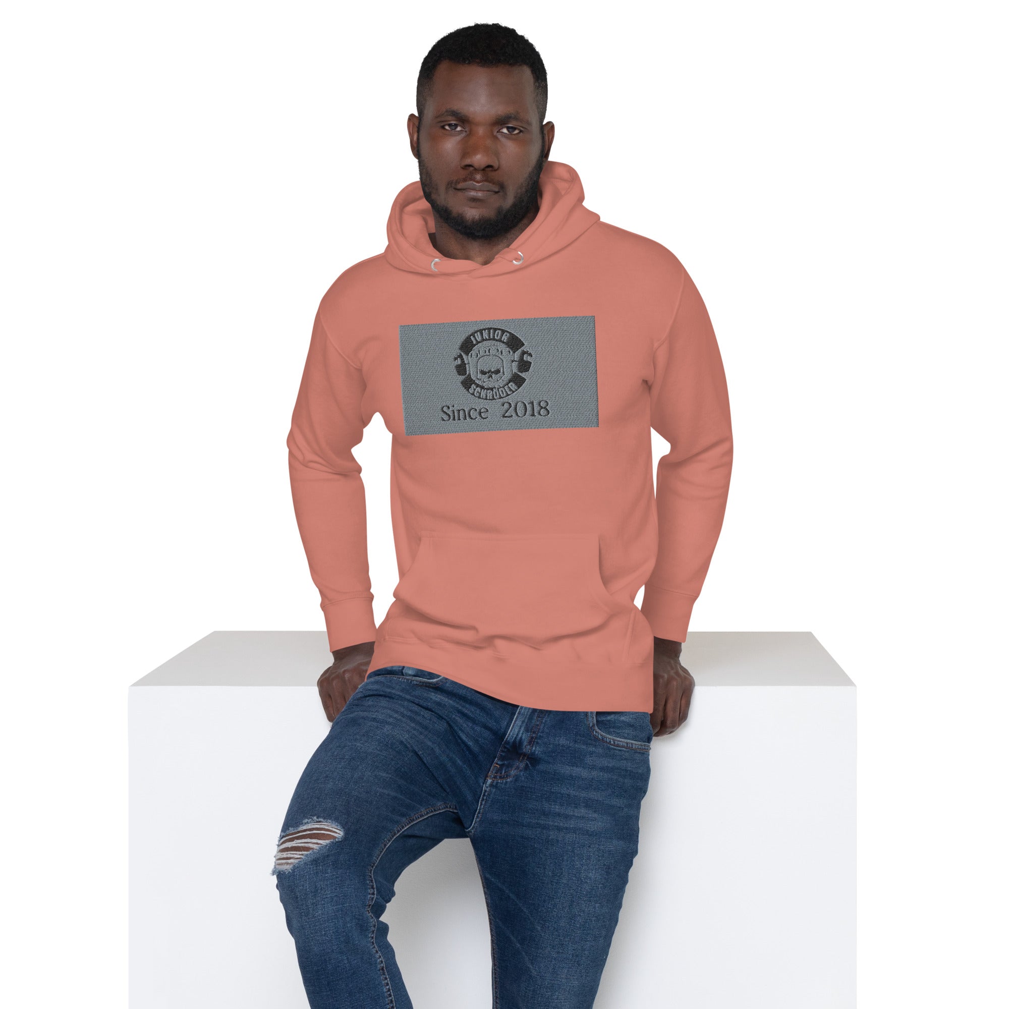 Unisex-Kapuzenpullover Junior Schröder Bestickung