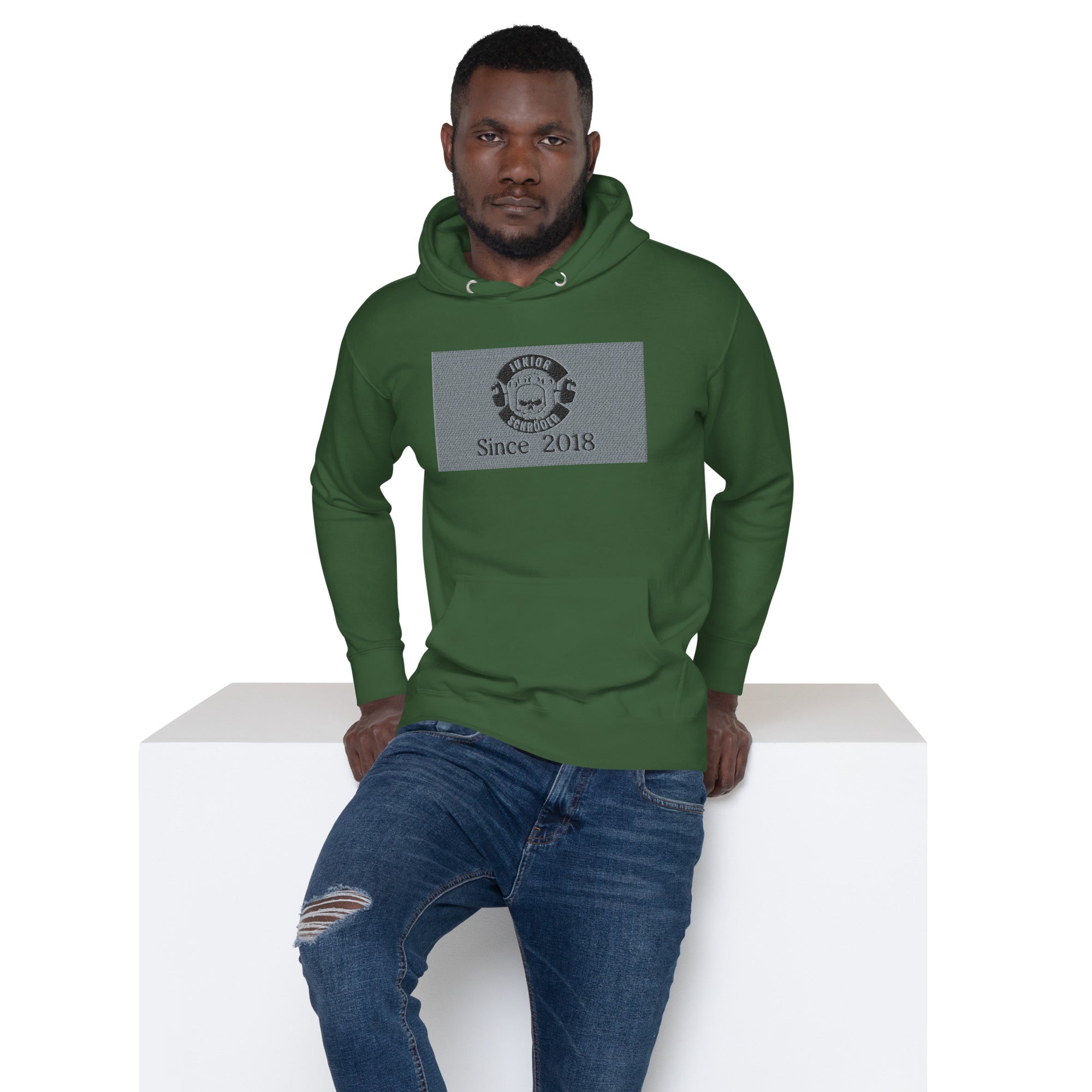 Unisex-Kapuzenpullover Junior Schröder Bestickung