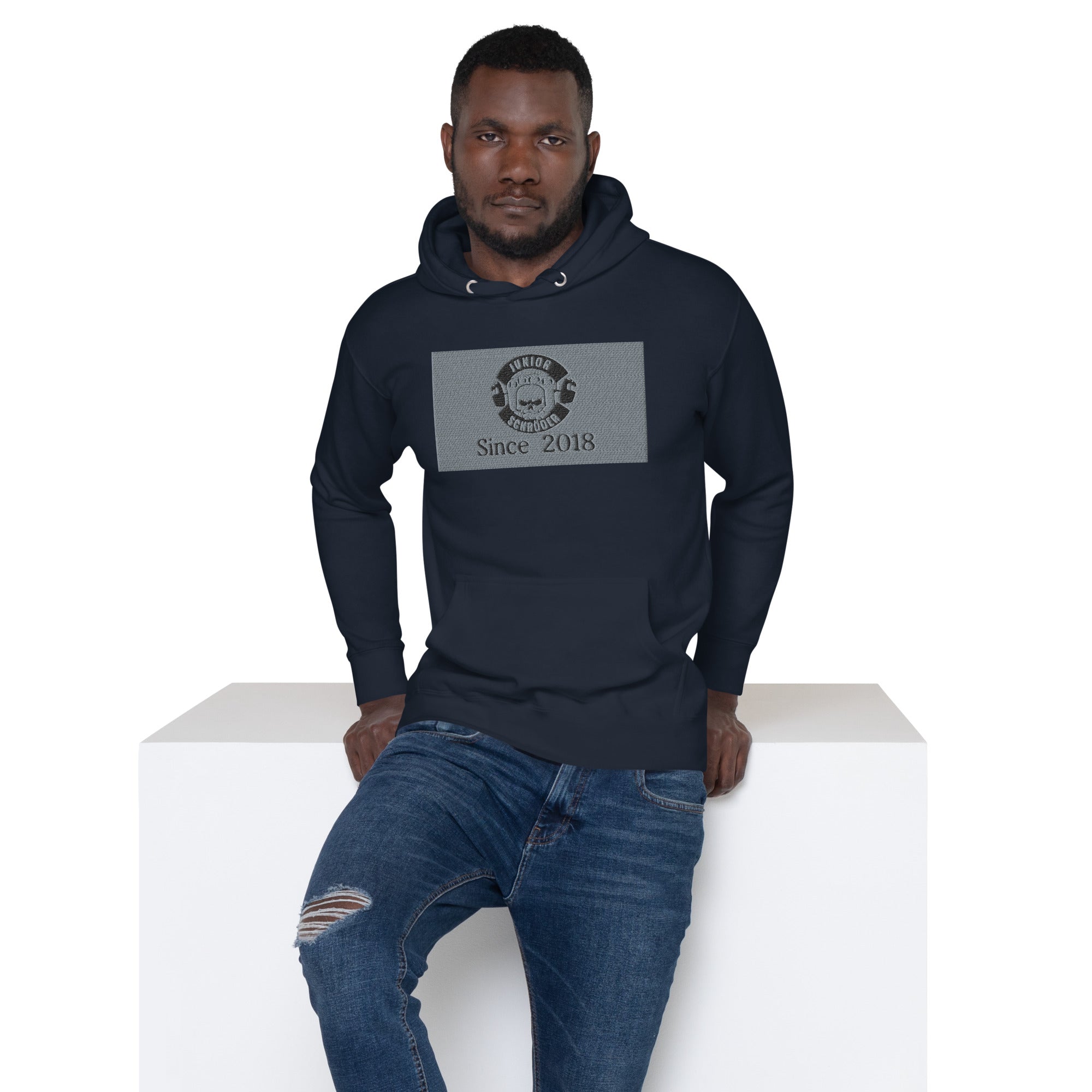 Unisex-Kapuzenpullover Junior Schröder Bestickung