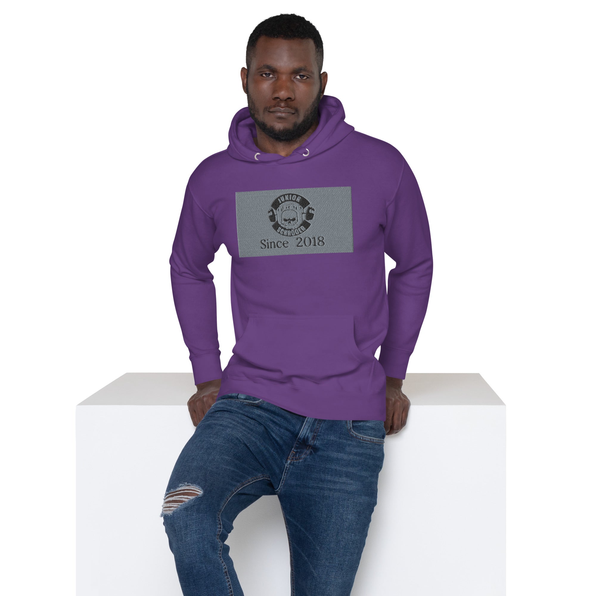 Unisex-Kapuzenpullover Junior Schröder Bestickung