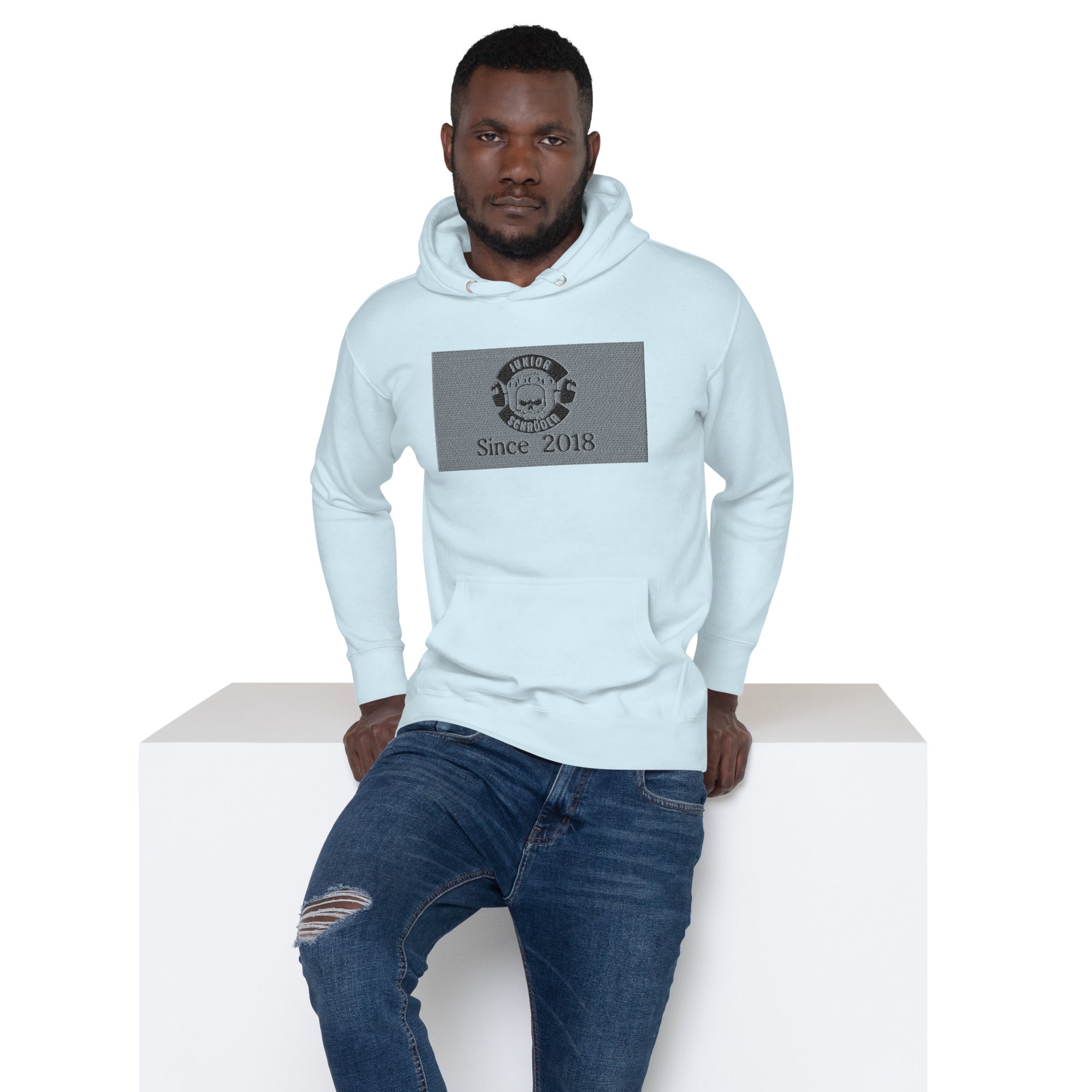 Unisex-Kapuzenpullover Junior Schröder Bestickung