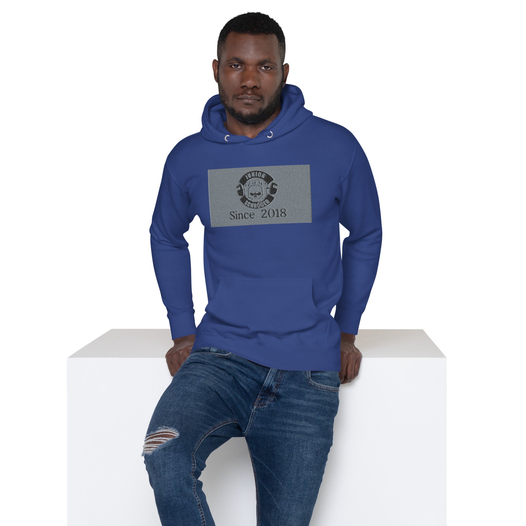 Unisex-Kapuzenpullover Junior Schröder Bestickung