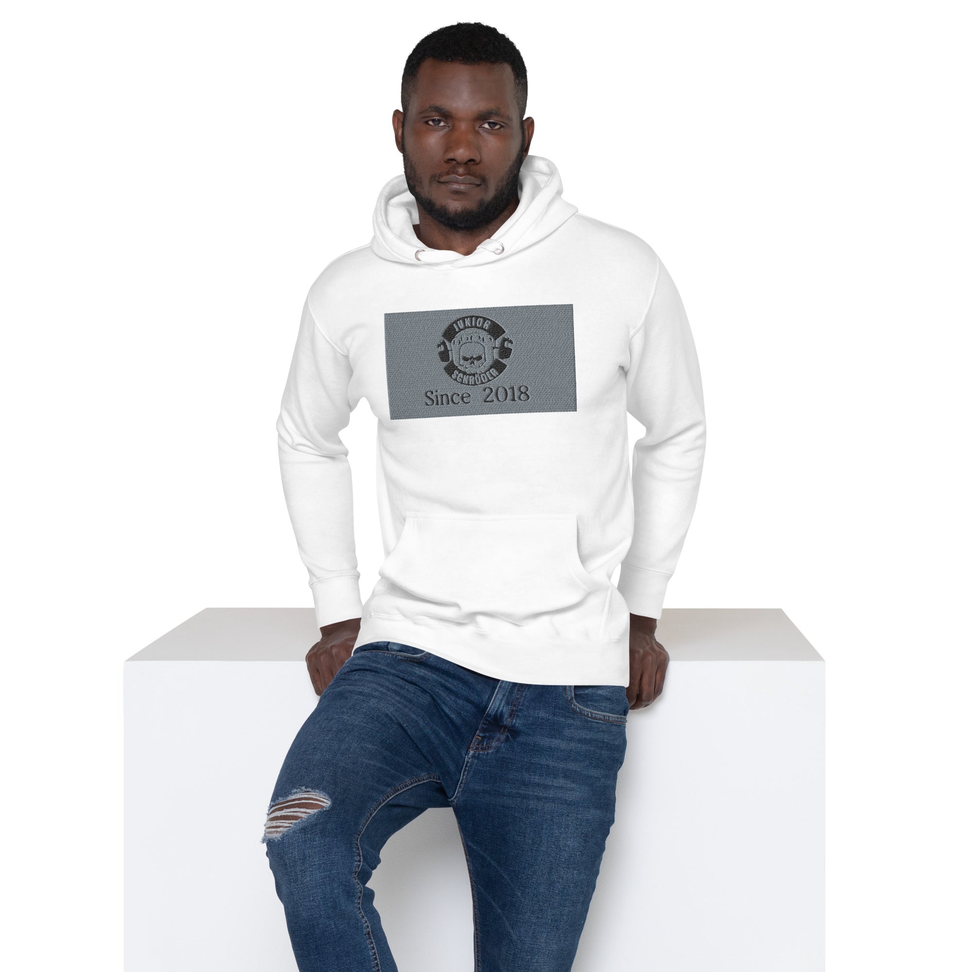 Unisex-Kapuzenpullover Junior Schröder Bestickung