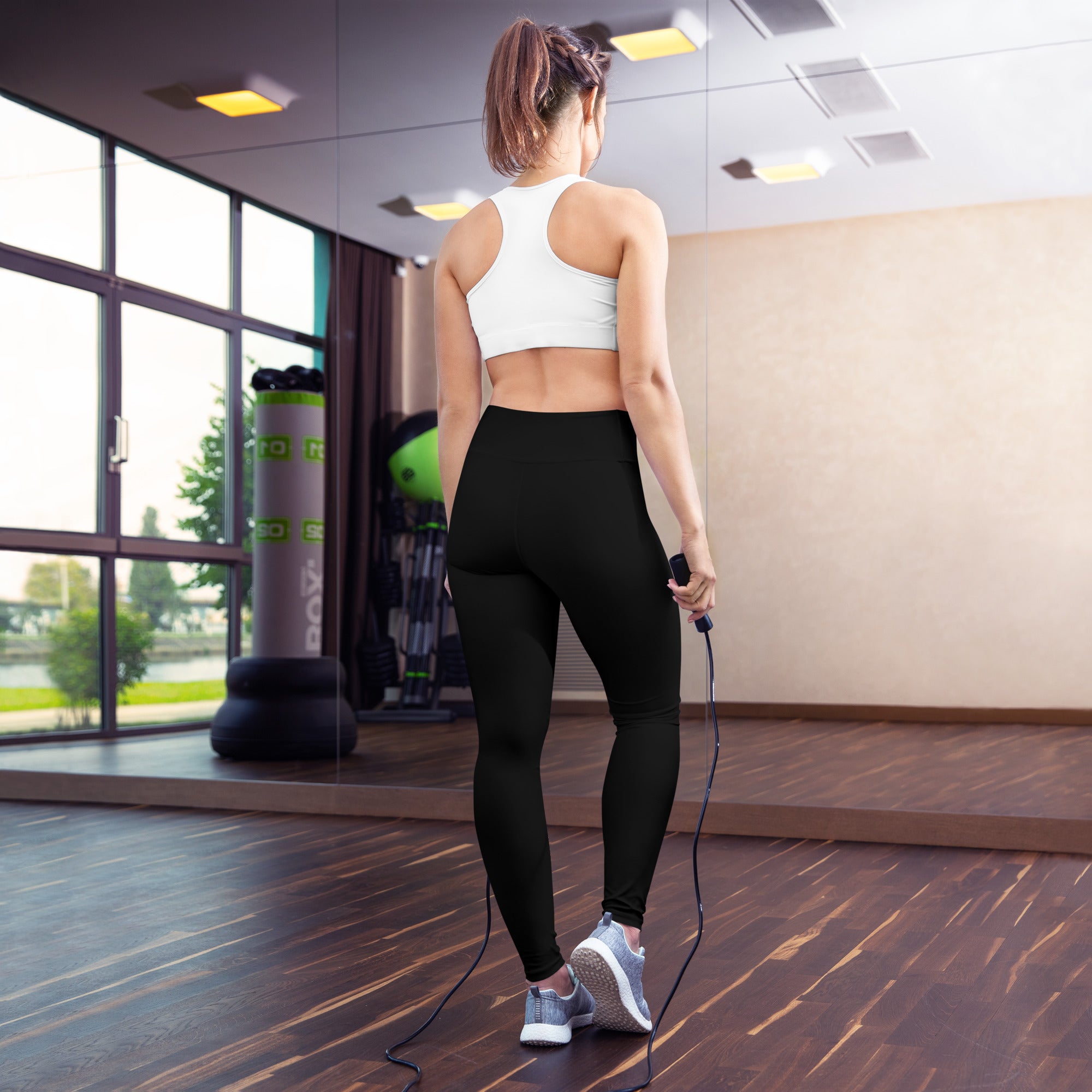 Yoga-Leggings Schwarz