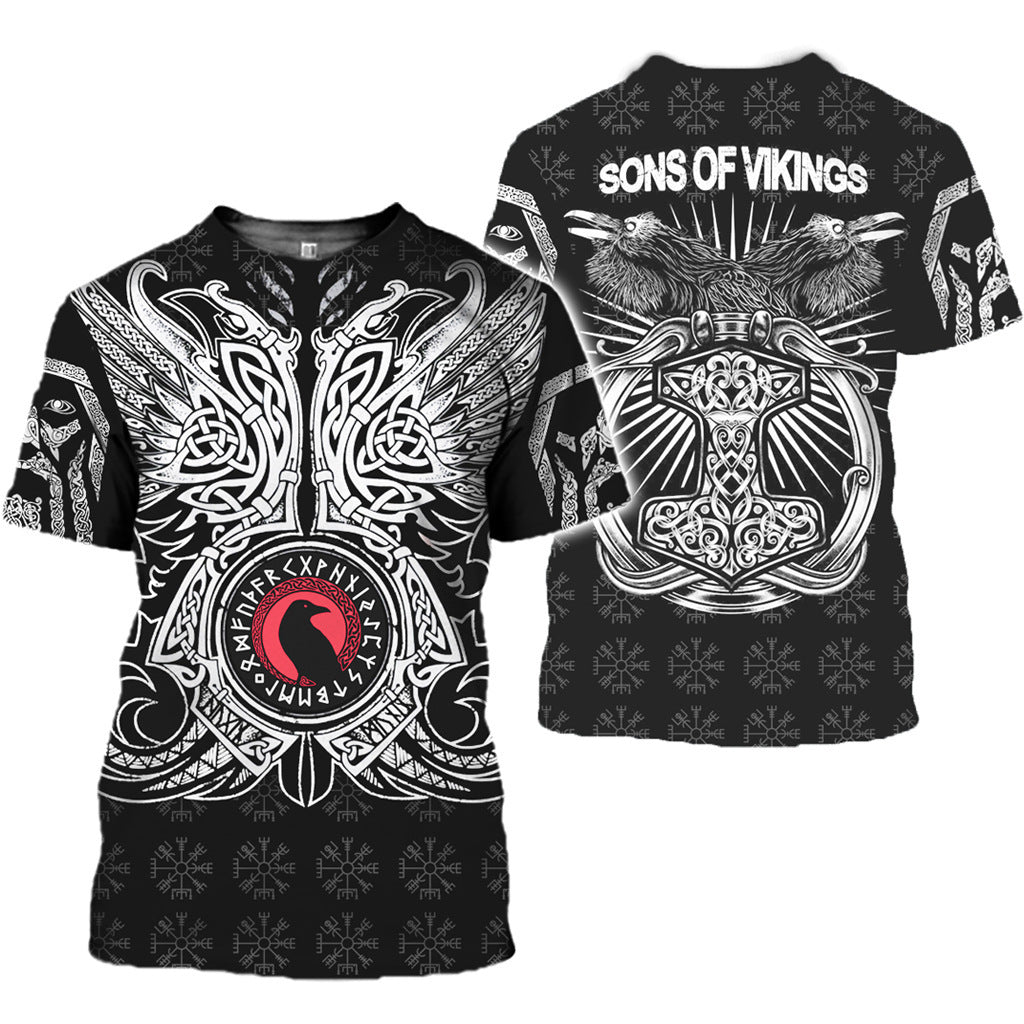 Viking printed T-shirt 3D digital