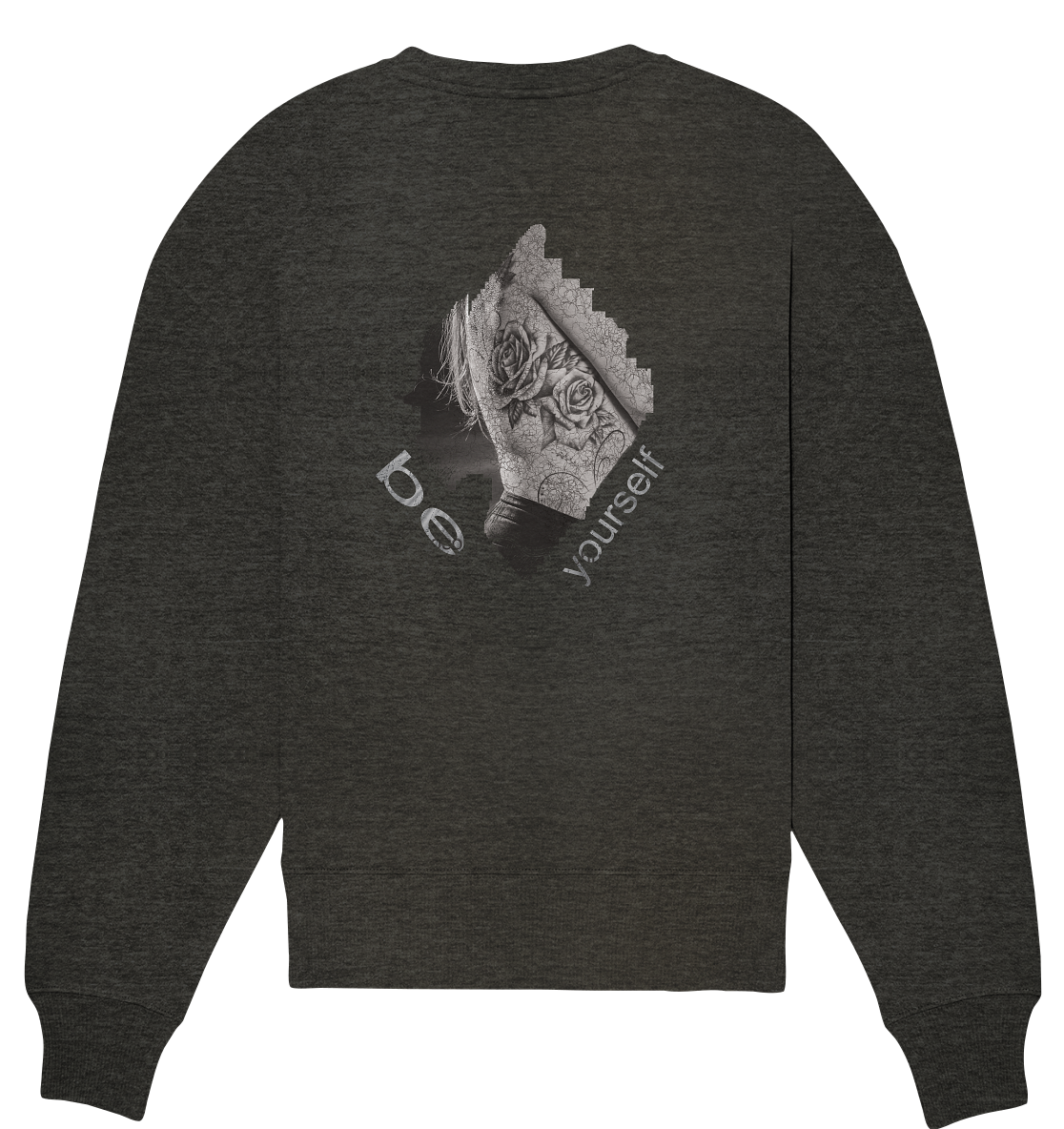 Sweatshirt be Yourself Druck Hinten - Organic Oversize Sweatshirt