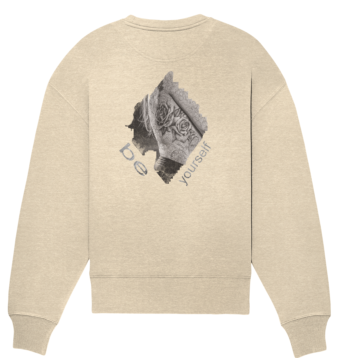 Sweatshirt be Yourself Druck Hinten - Organic Oversize Sweatshirt