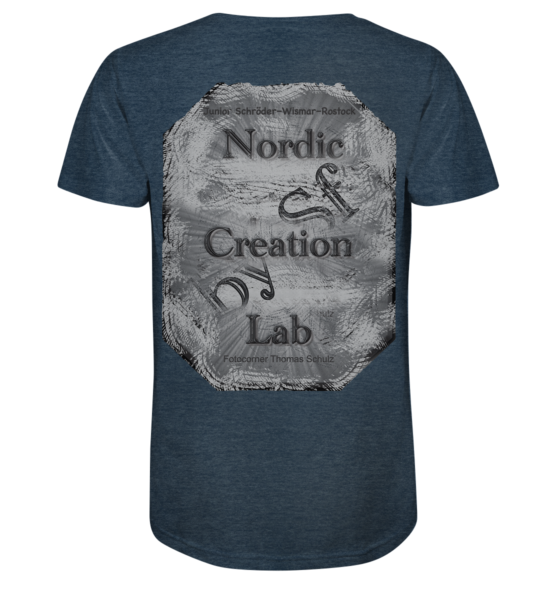 T-Shirt Nordic creation Druck Hinten - Organic Shirt (meliert)