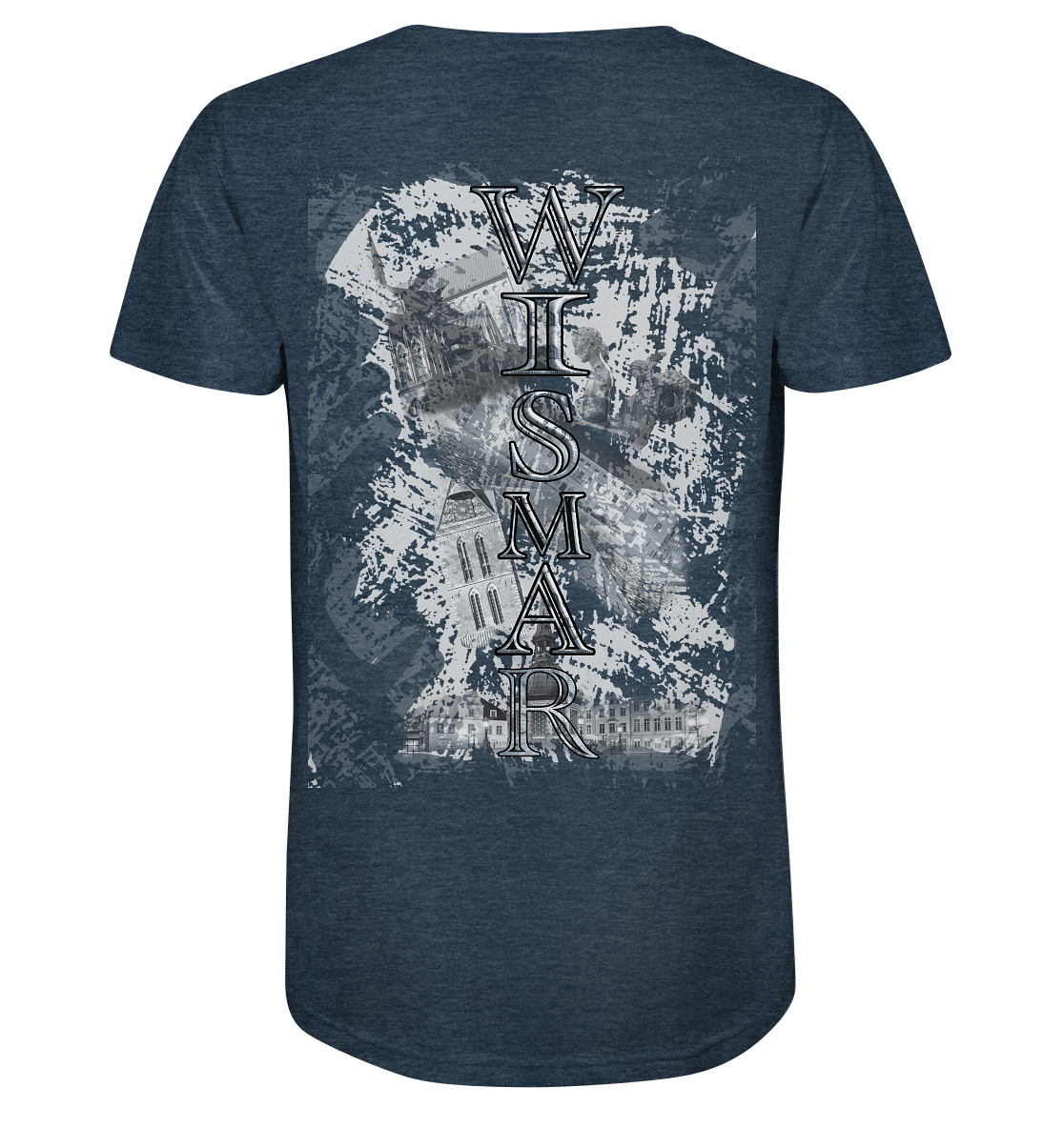 T-Shirt Doppelseitig Wismar crunsch - Organic Shirt (meliert)