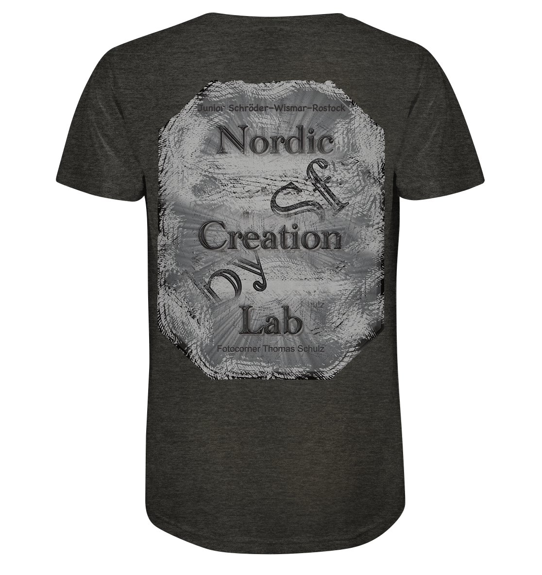 T-Shirt Nordic creation Druck Hinten - Organic Shirt (meliert)