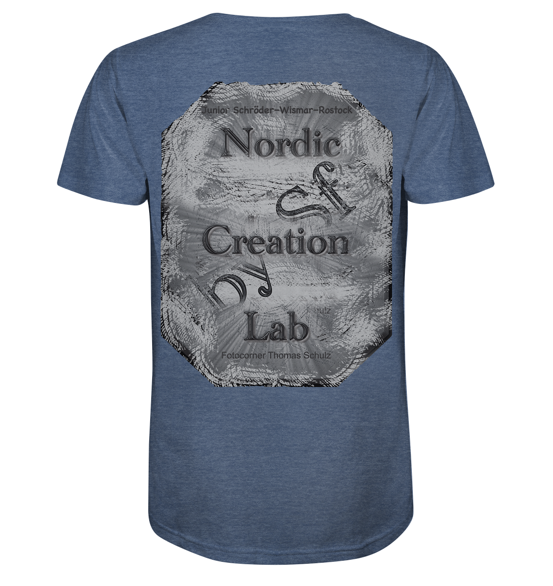 T-Shirt Nordic creation Druck Hinten - Organic Shirt (meliert)