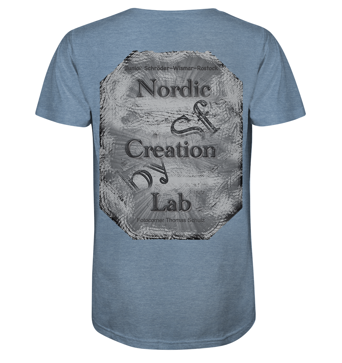 T-Shirt Nordic creation Druck Hinten - Organic Shirt (meliert)