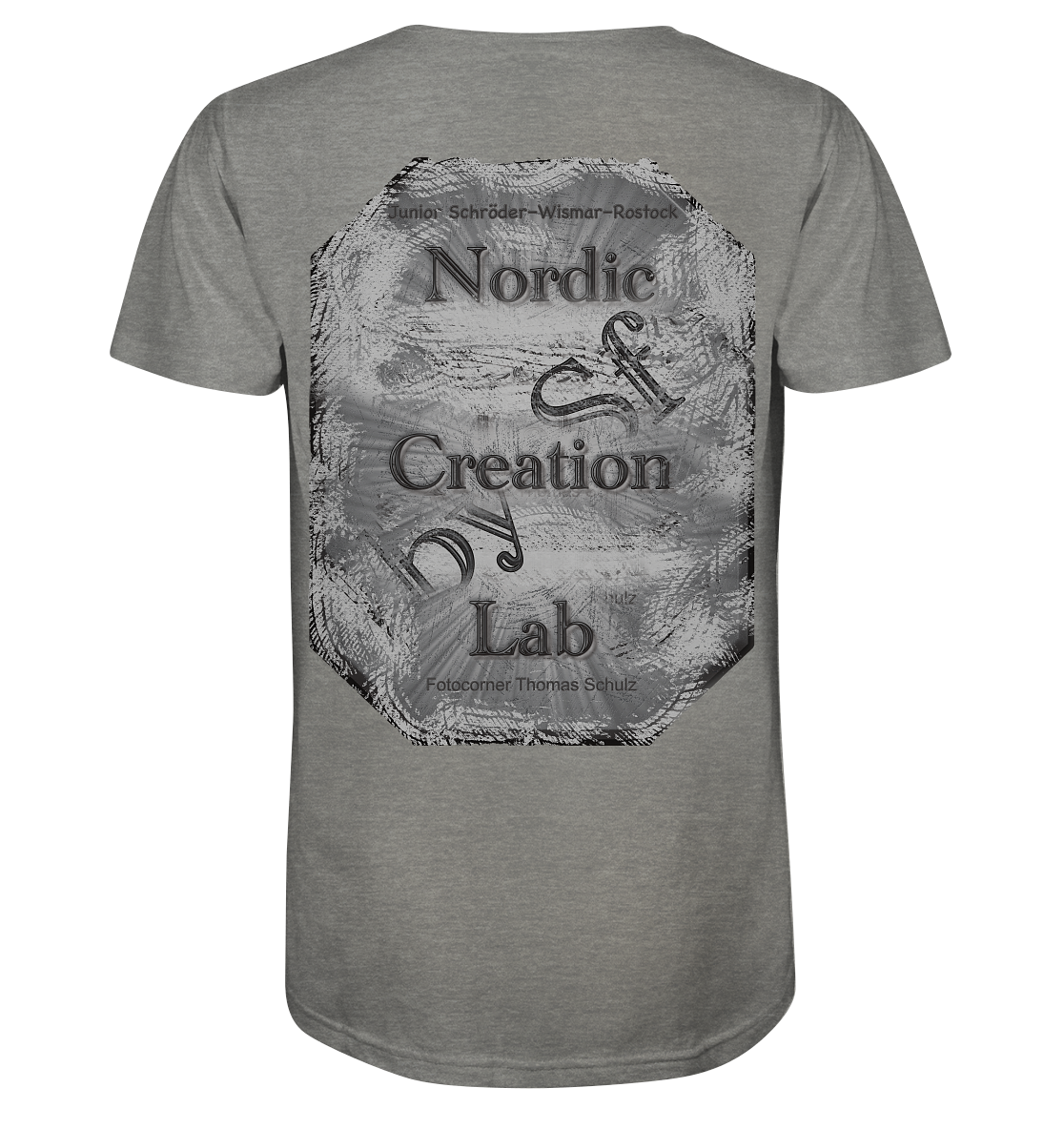 T-Shirt Nordic creation Druck Hinten - Organic Shirt (meliert)