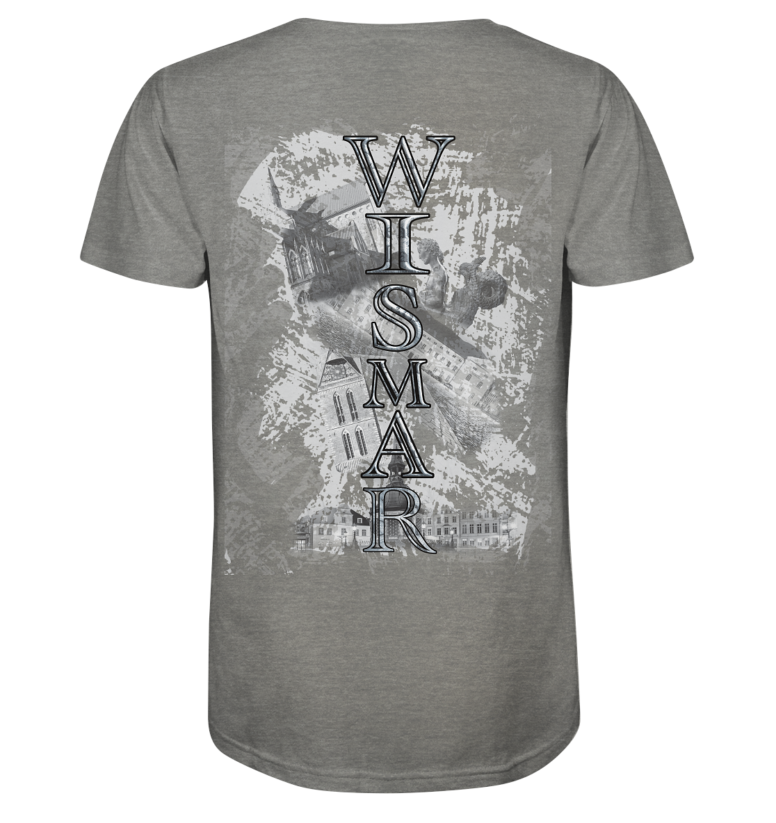 T-Shirt Doppelseitig Wismar crunsch - Organic Shirt (meliert)