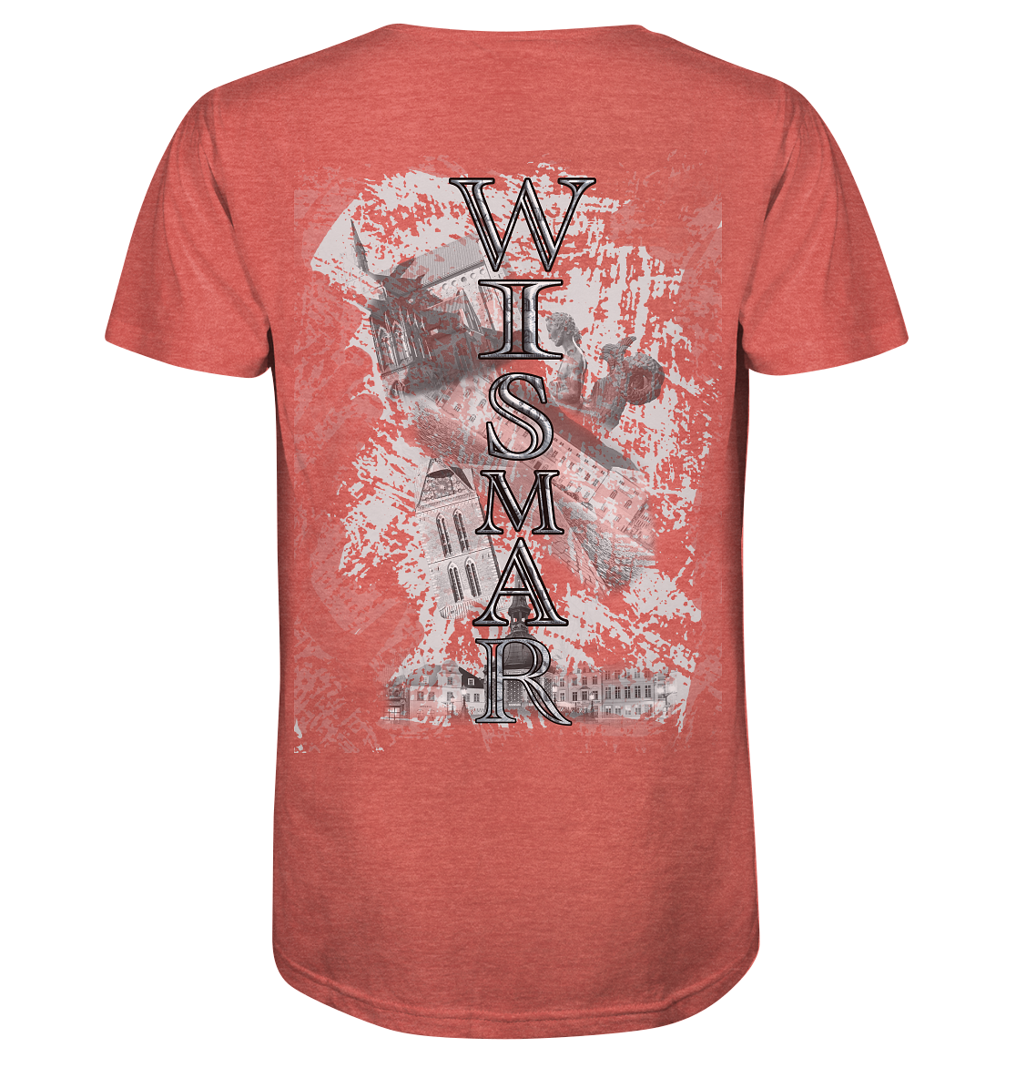 T-Shirt Doppelseitig Wismar crunsch - Organic Shirt (meliert)