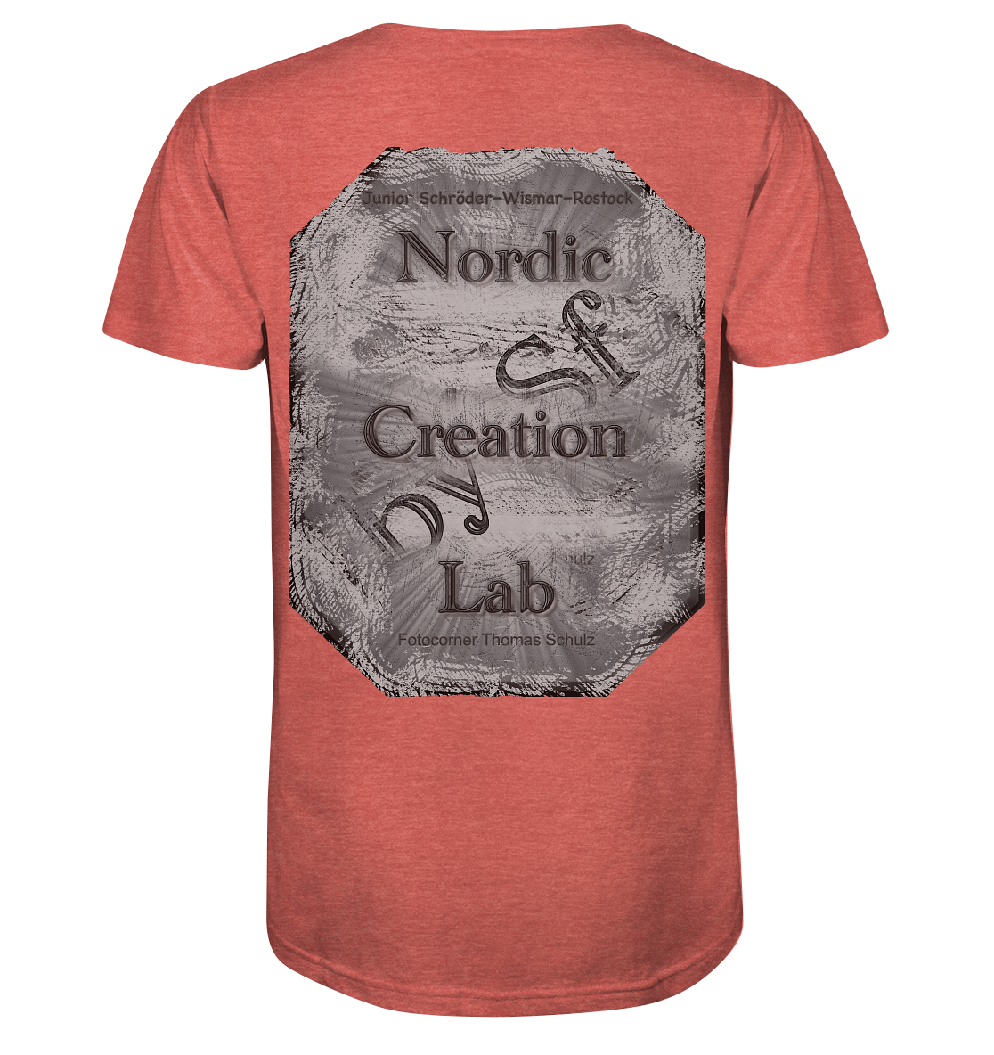 T-Shirt Nordic creation Druck Hinten - Organic Shirt (meliert)