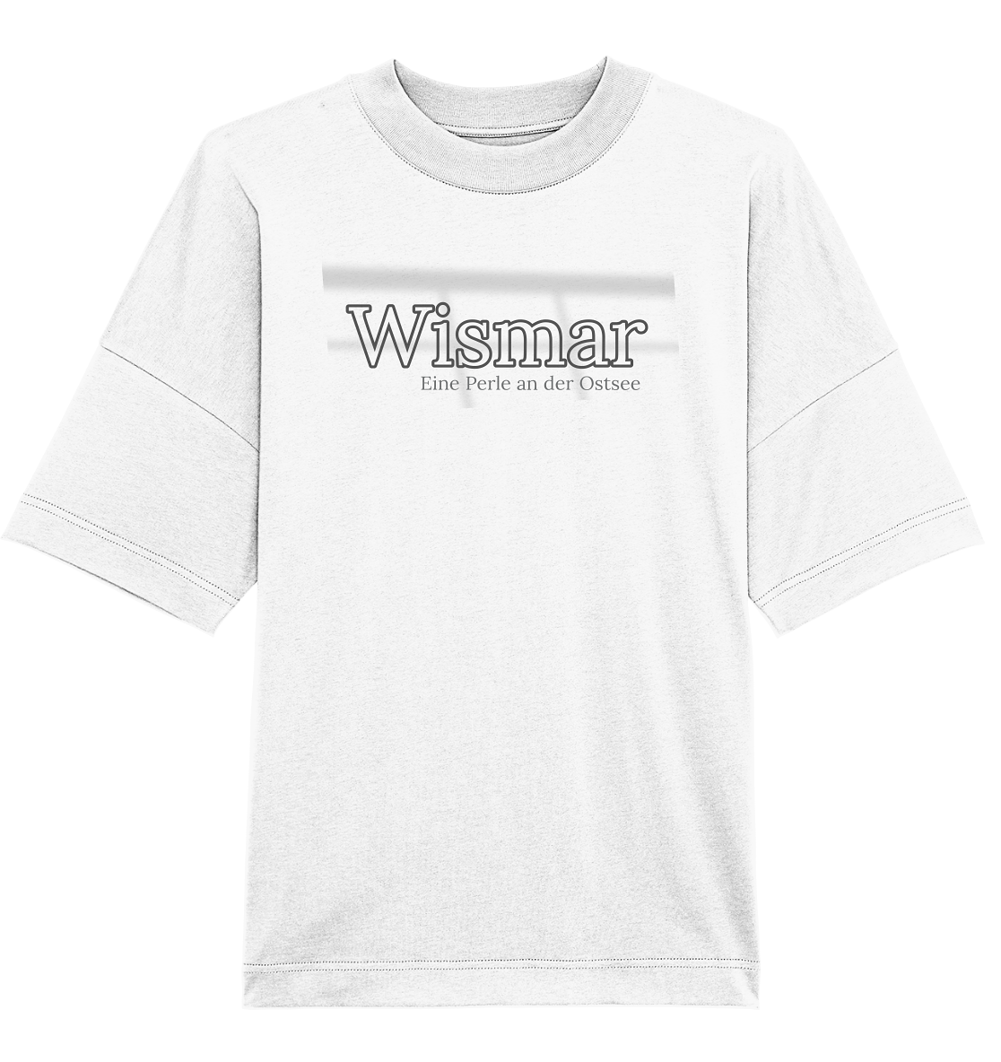 T-Shirt Wismar Perle - Organic Oversize Shirt