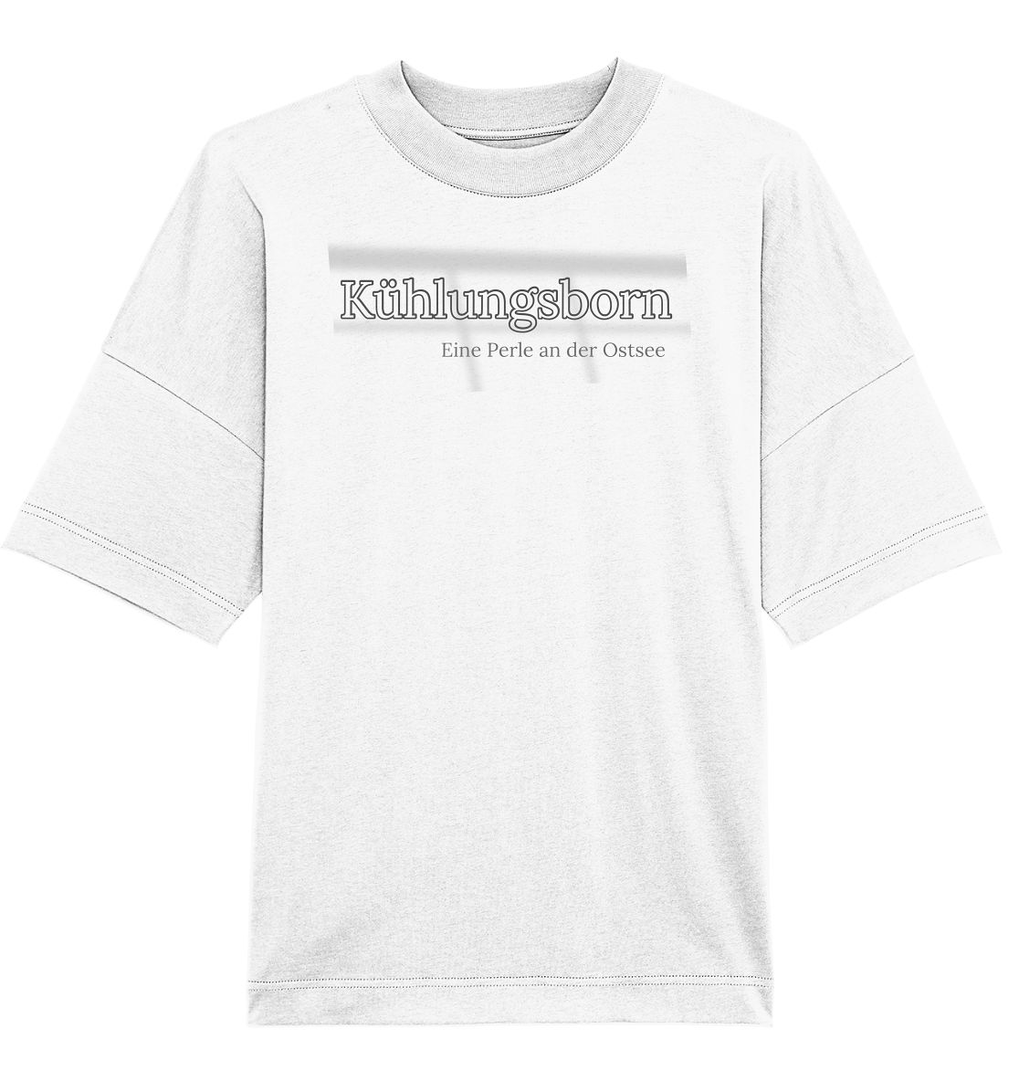 T-Shirt Kühlungsborn Perle Druck vorne - Organic Oversize Shirt