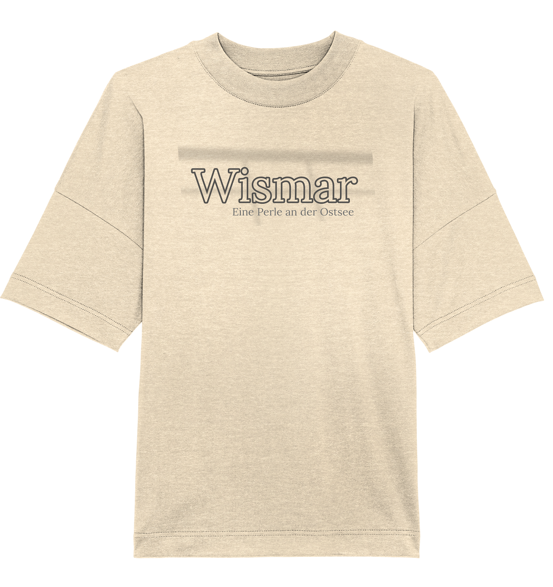 T-Shirt Wismar Perle - Organic Oversize Shirt