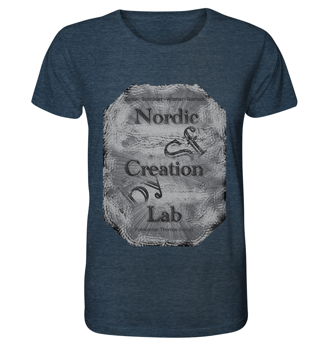 T-Shirt Nordic Creation Lab Druck Vorne  - Organic Shirt (meliert)