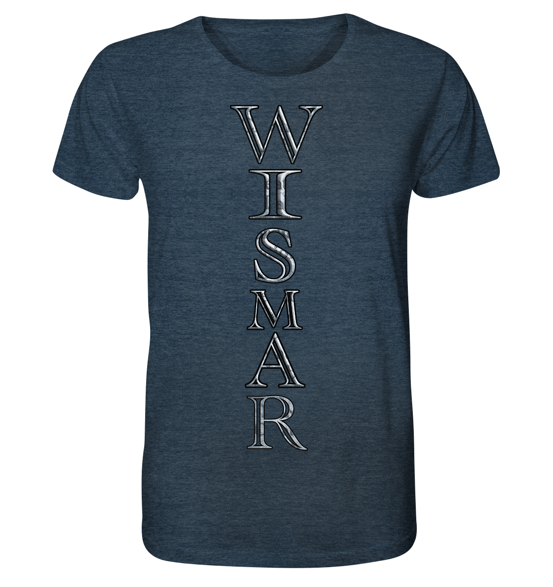 T-Shirt Doppelseitig Wismar crunsch - Organic Shirt (meliert)