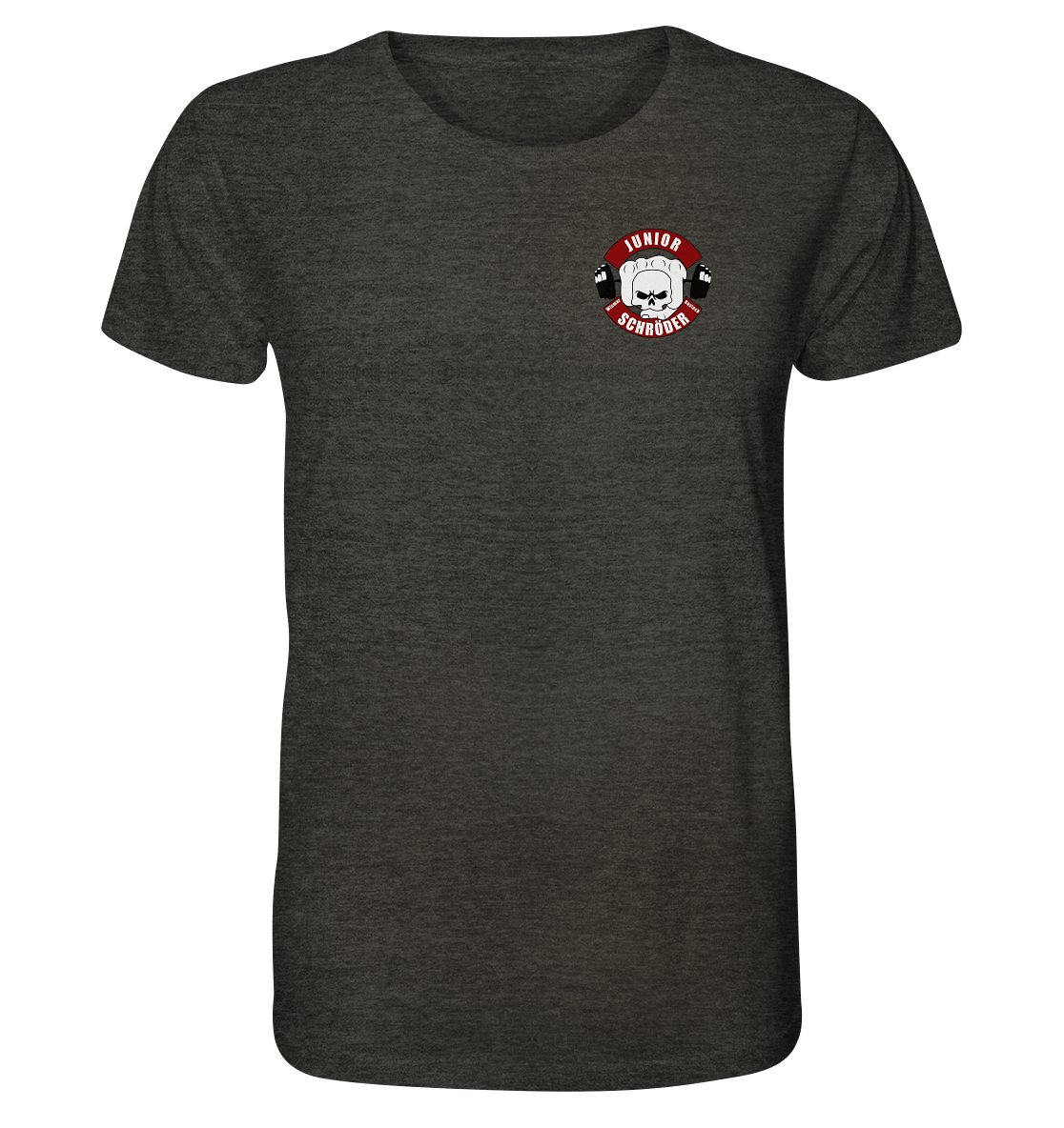 T-Shirt Junior Schröder Druck vorne - Organic Shirt (meliert)