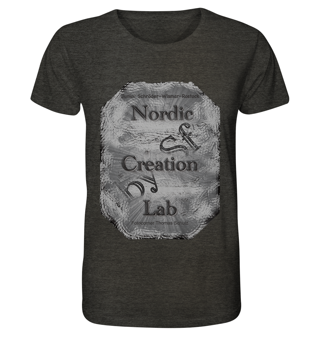 T-Shirt Nordic Creation Lab Druck Vorne  - Organic Shirt (meliert)