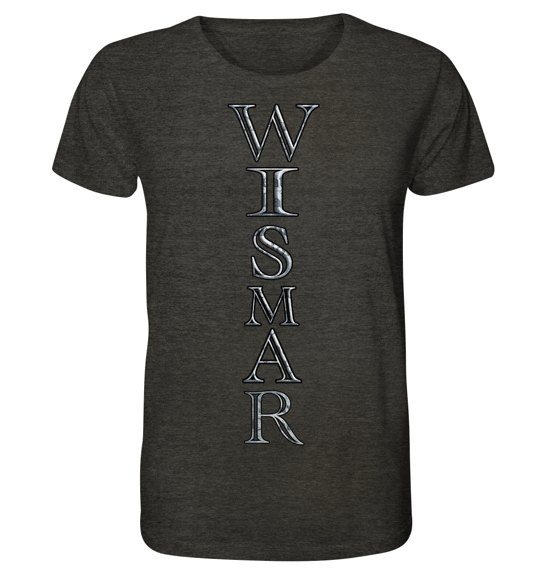 T-Shirt Doppelseitig Wismar crunsch - Organic Shirt (meliert)