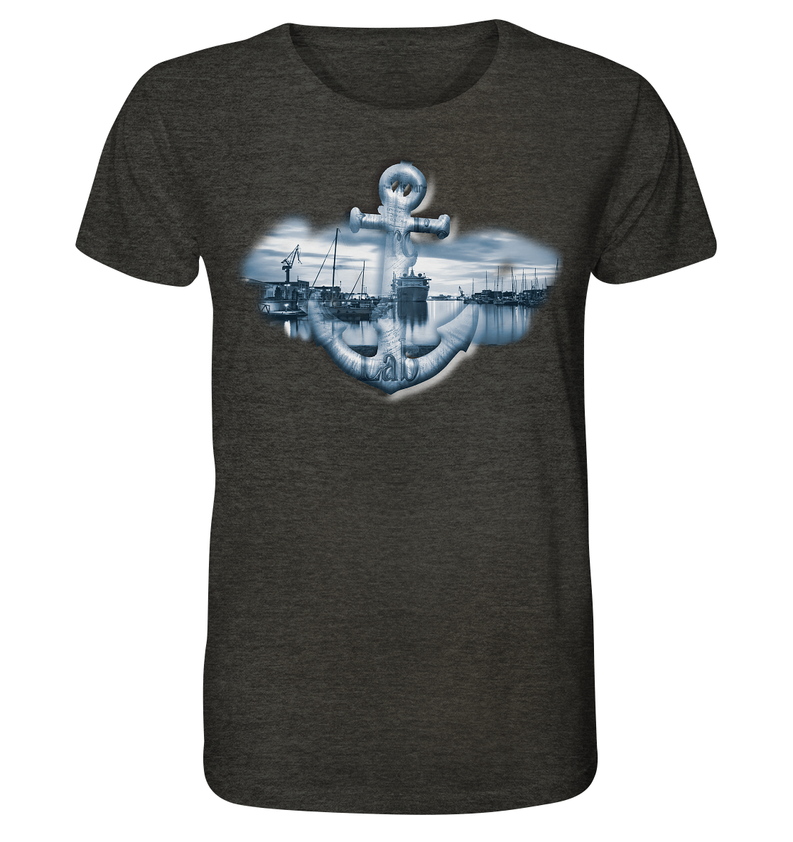 Hafen Anker test - Organic Shirt (meliert)