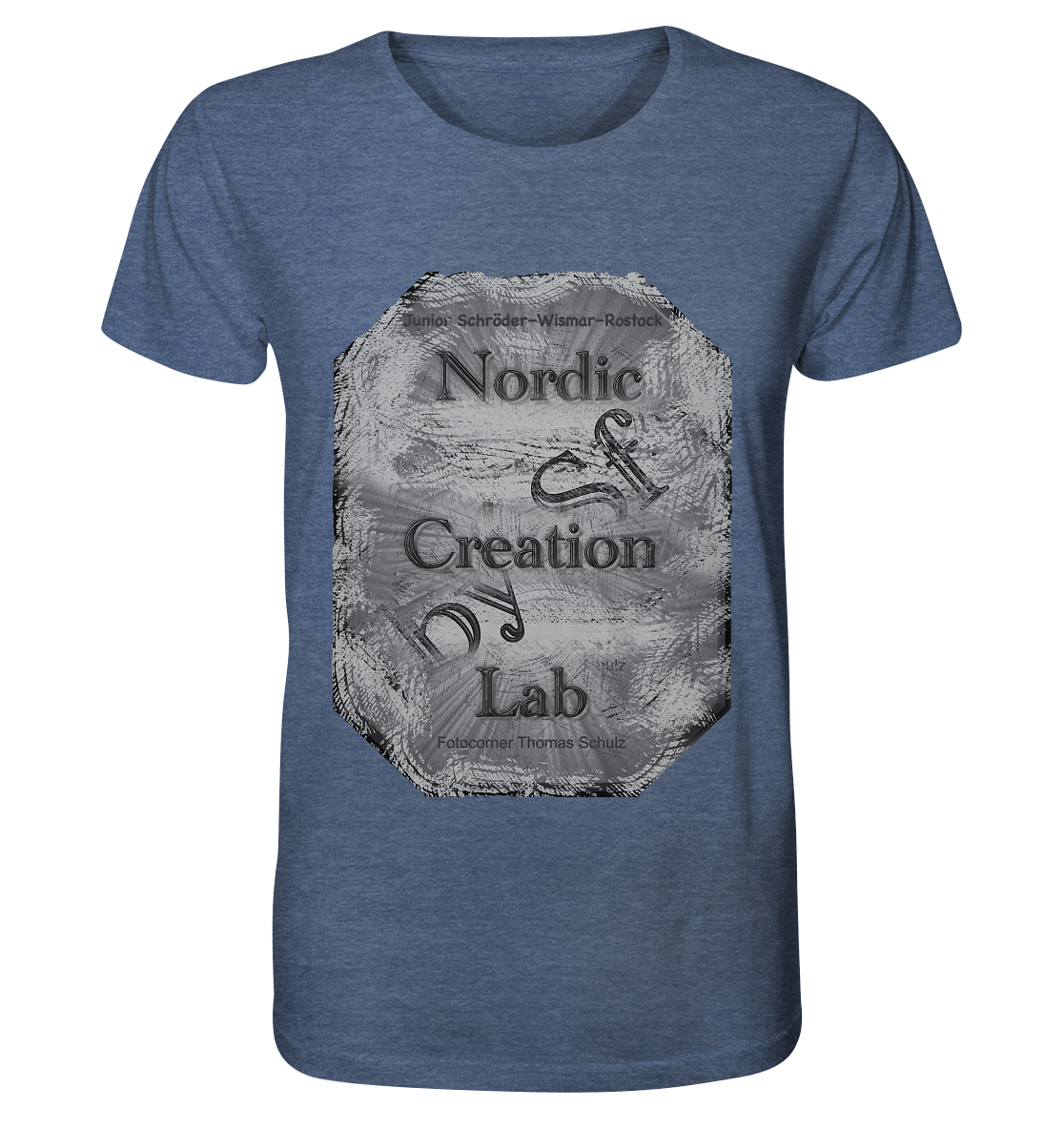 T-Shirt Nordic Creation Lab Druck Vorne  - Organic Shirt (meliert)