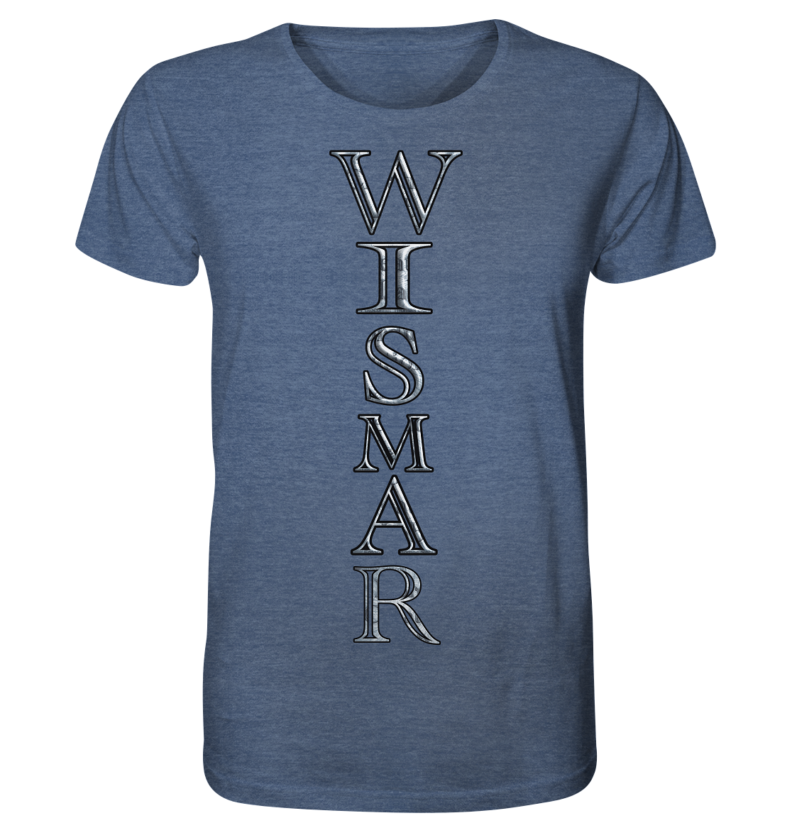 T-Shirt Doppelseitig Wismar crunsch - Organic Shirt (meliert)