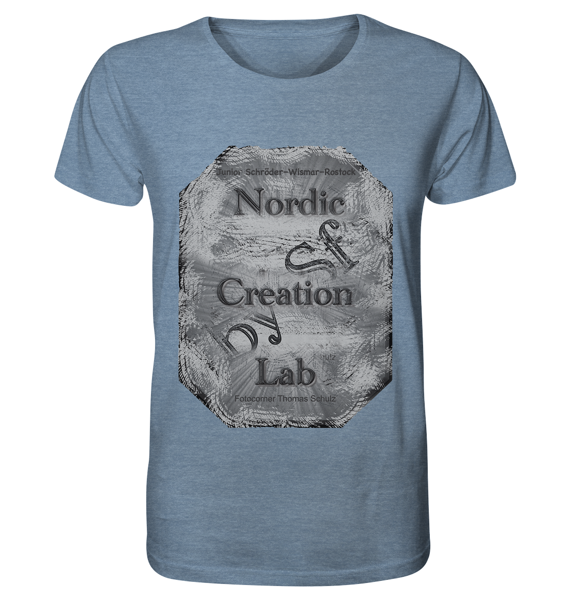 T-Shirt Nordic Creation Lab Druck Vorne  - Organic Shirt (meliert)