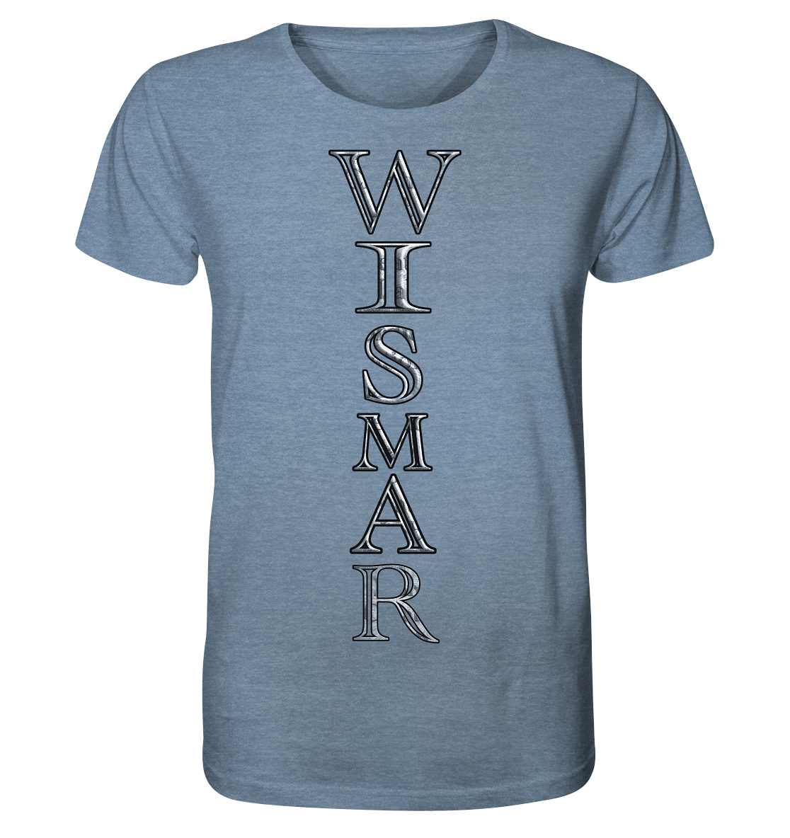 T-Shirt Doppelseitig Wismar crunsch - Organic Shirt (meliert)