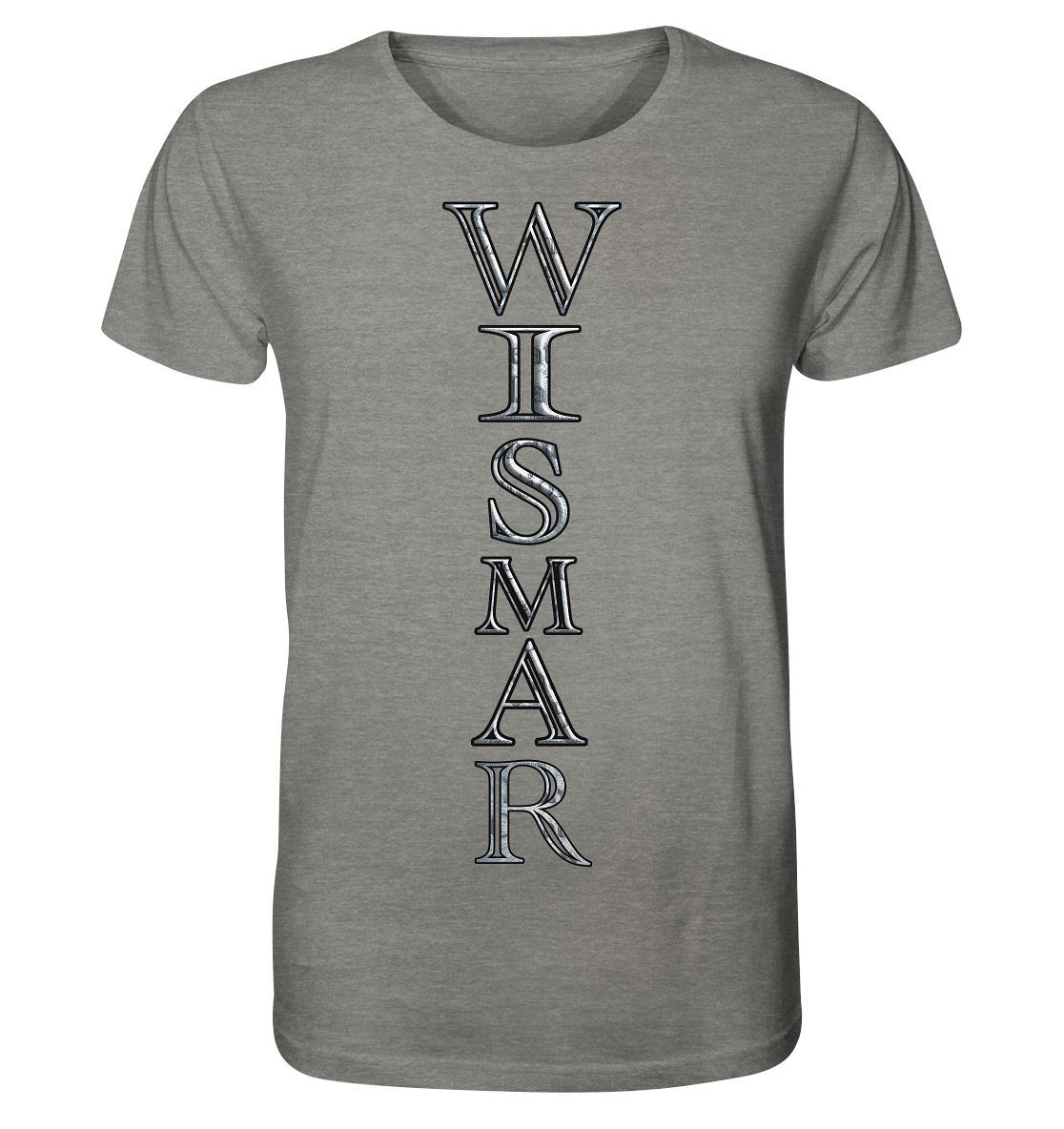 T-Shirt Doppelseitig Wismar crunsch - Organic Shirt (meliert)