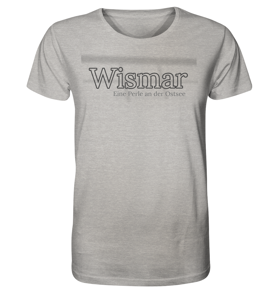 T-Shirt Wismar Perle - Organic Shirt (meliert)