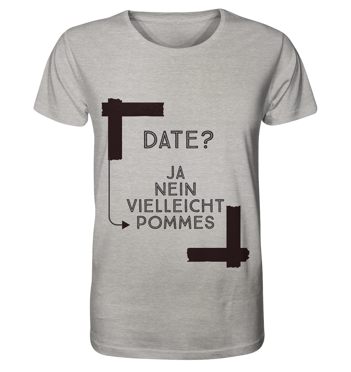 T-Shirt Pommes  - Organic Shirt (meliert)