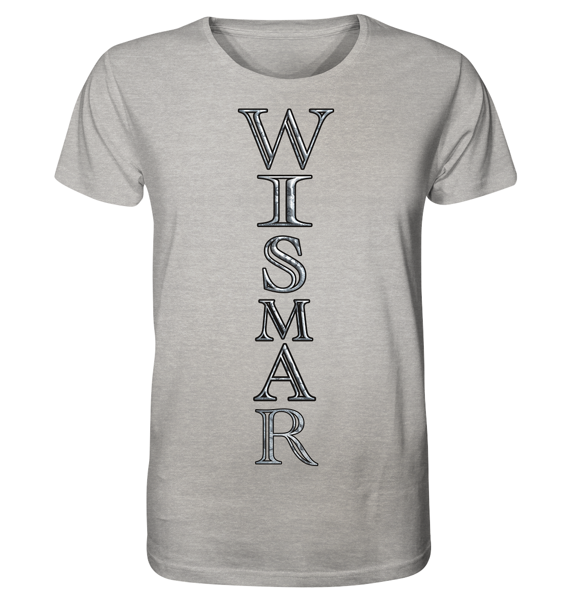 T-Shirt Doppelseitig Wismar crunsch - Organic Shirt (meliert)