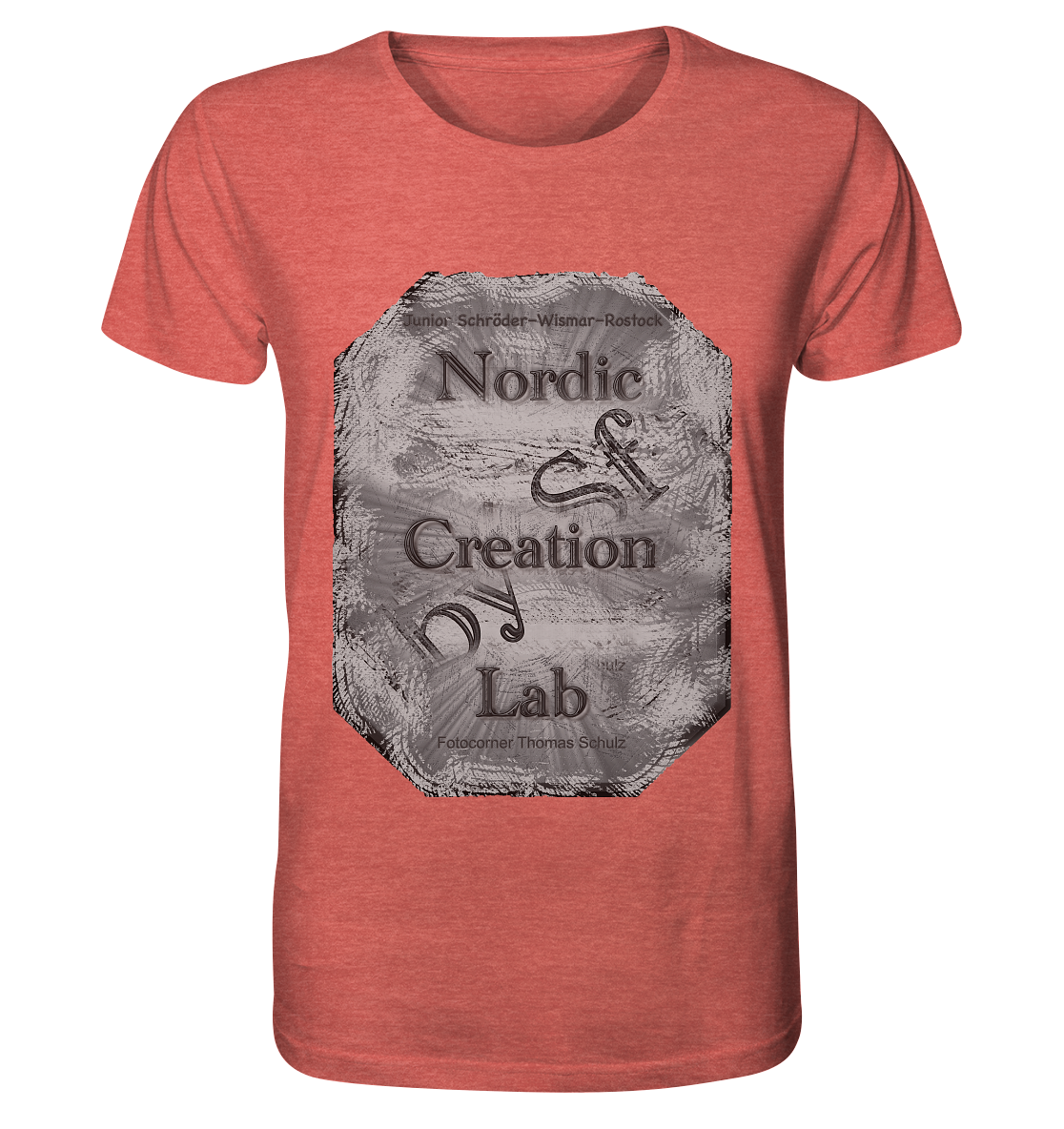 T-Shirt Nordic Creation Lab Druck Vorne  - Organic Shirt (meliert)