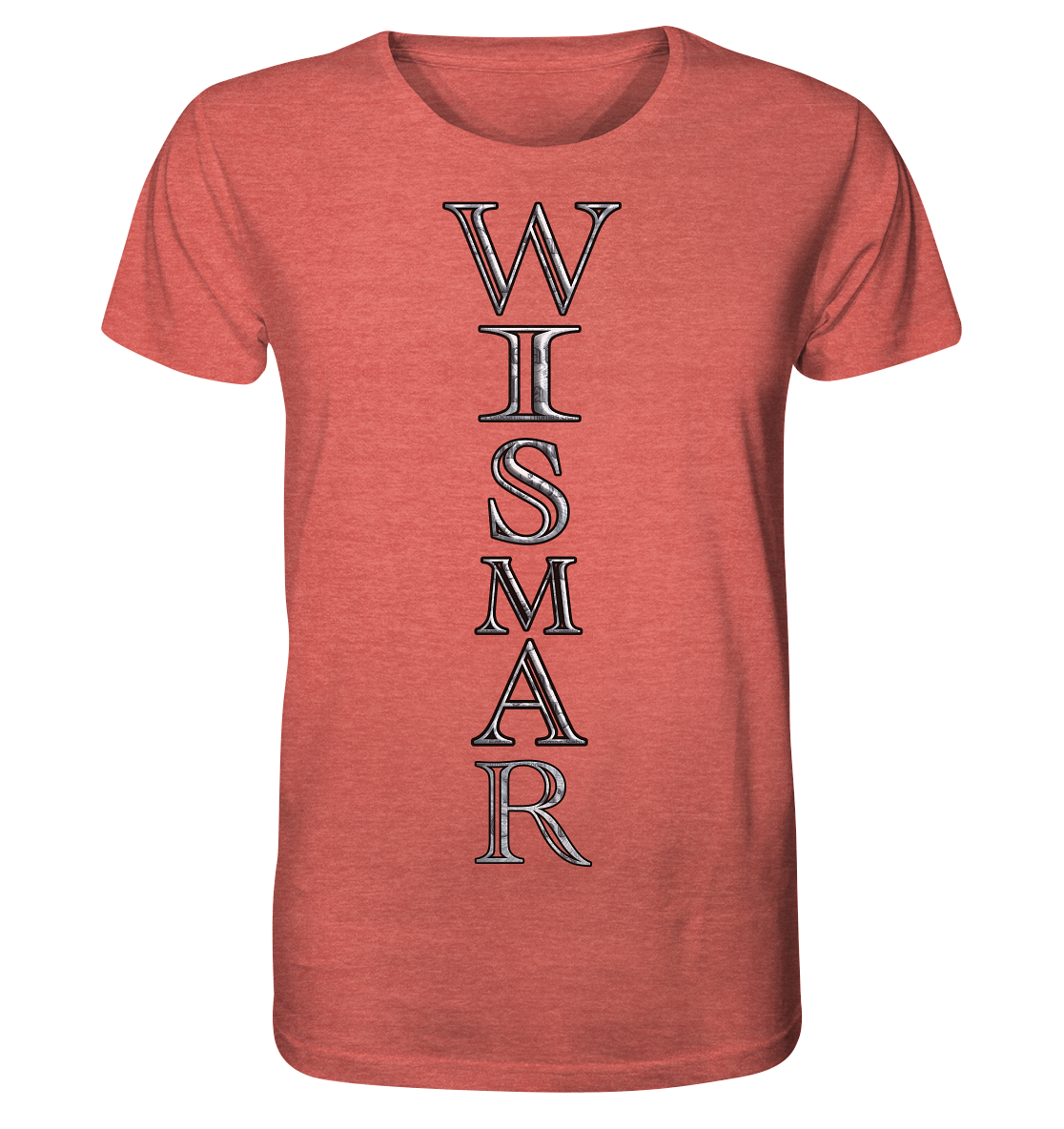 T-Shirt Doppelseitig Wismar crunsch - Organic Shirt (meliert)