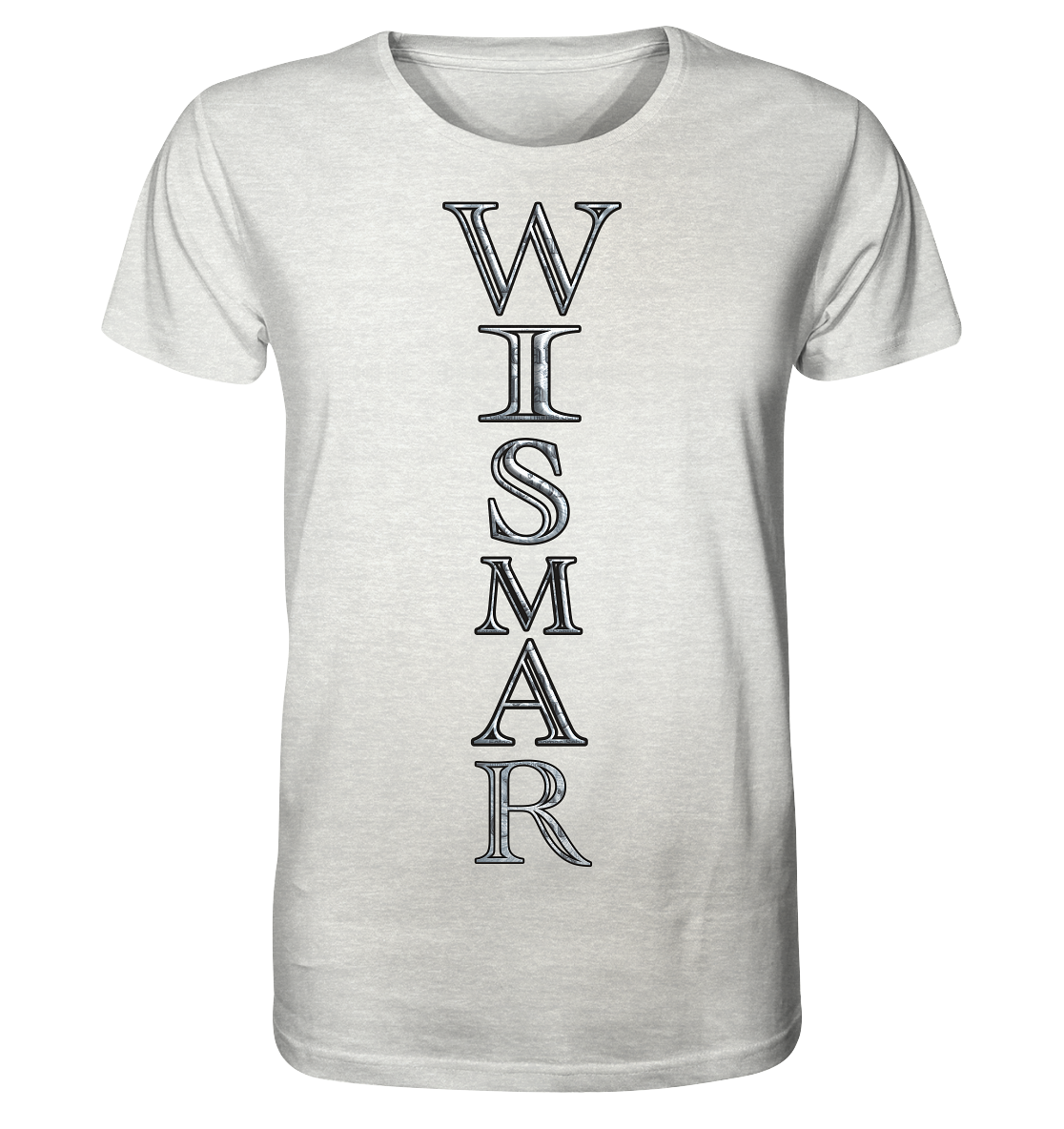 T-Shirt Doppelseitig Wismar crunsch - Organic Shirt (meliert)