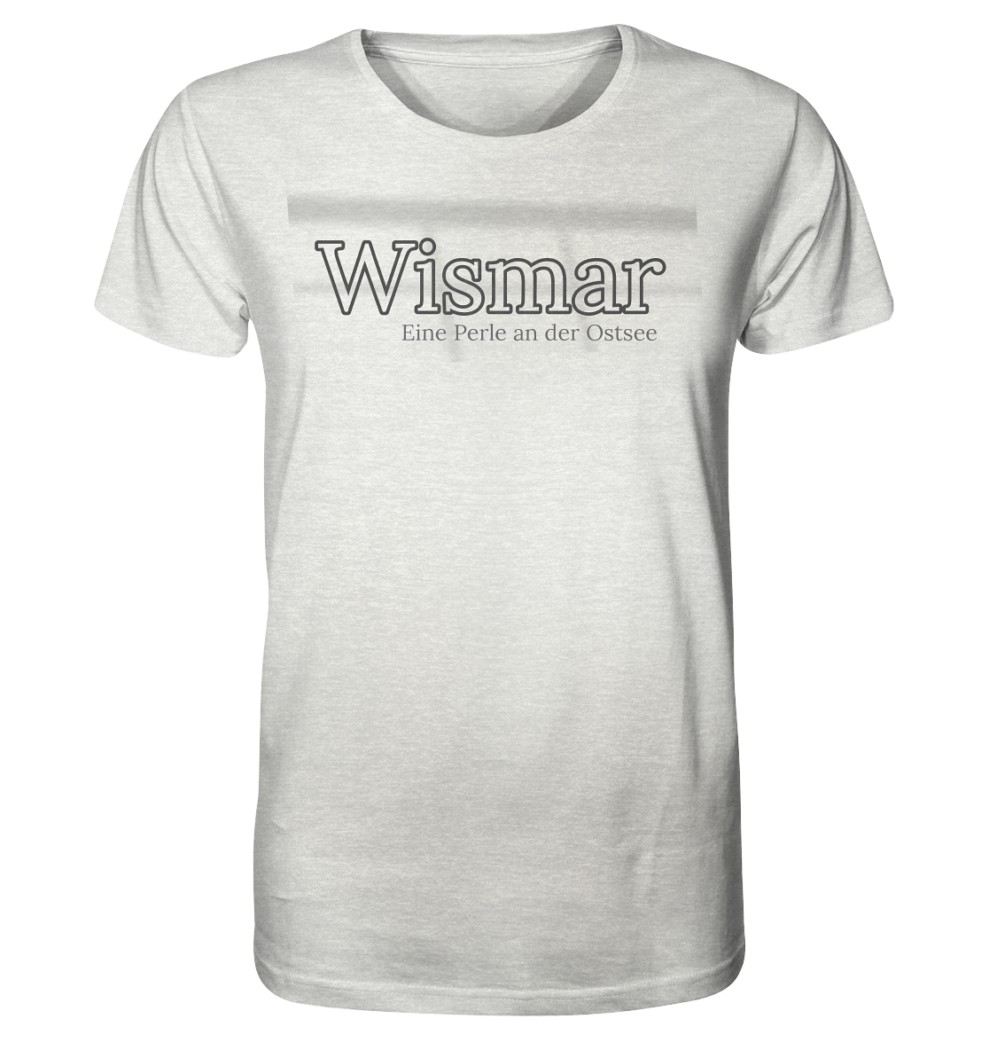 T-Shirt Wismar Perle - Organic Shirt (meliert)