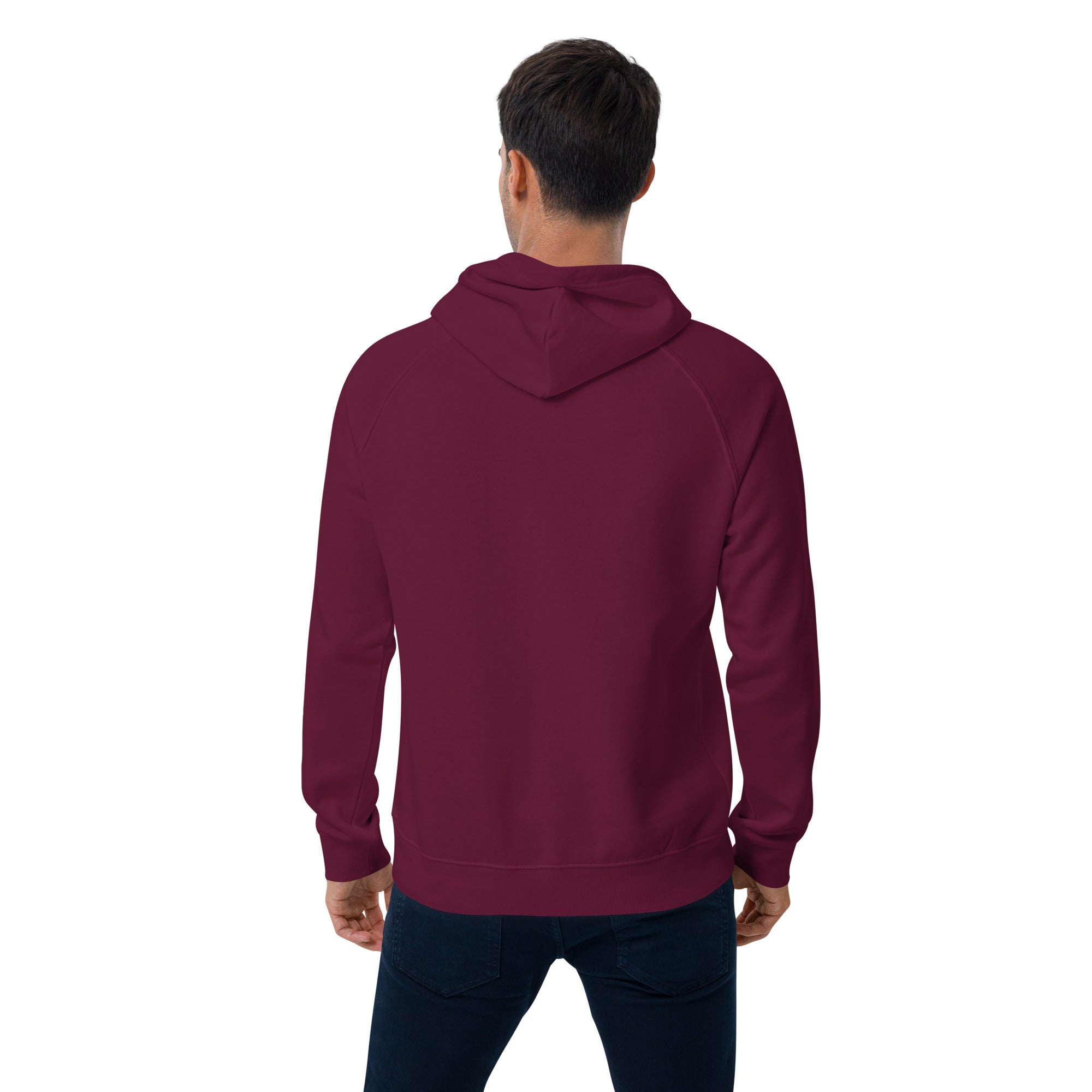 Unisex Bio-Raglan-Hoodie Junior Schröder Gym Druck Vorne
