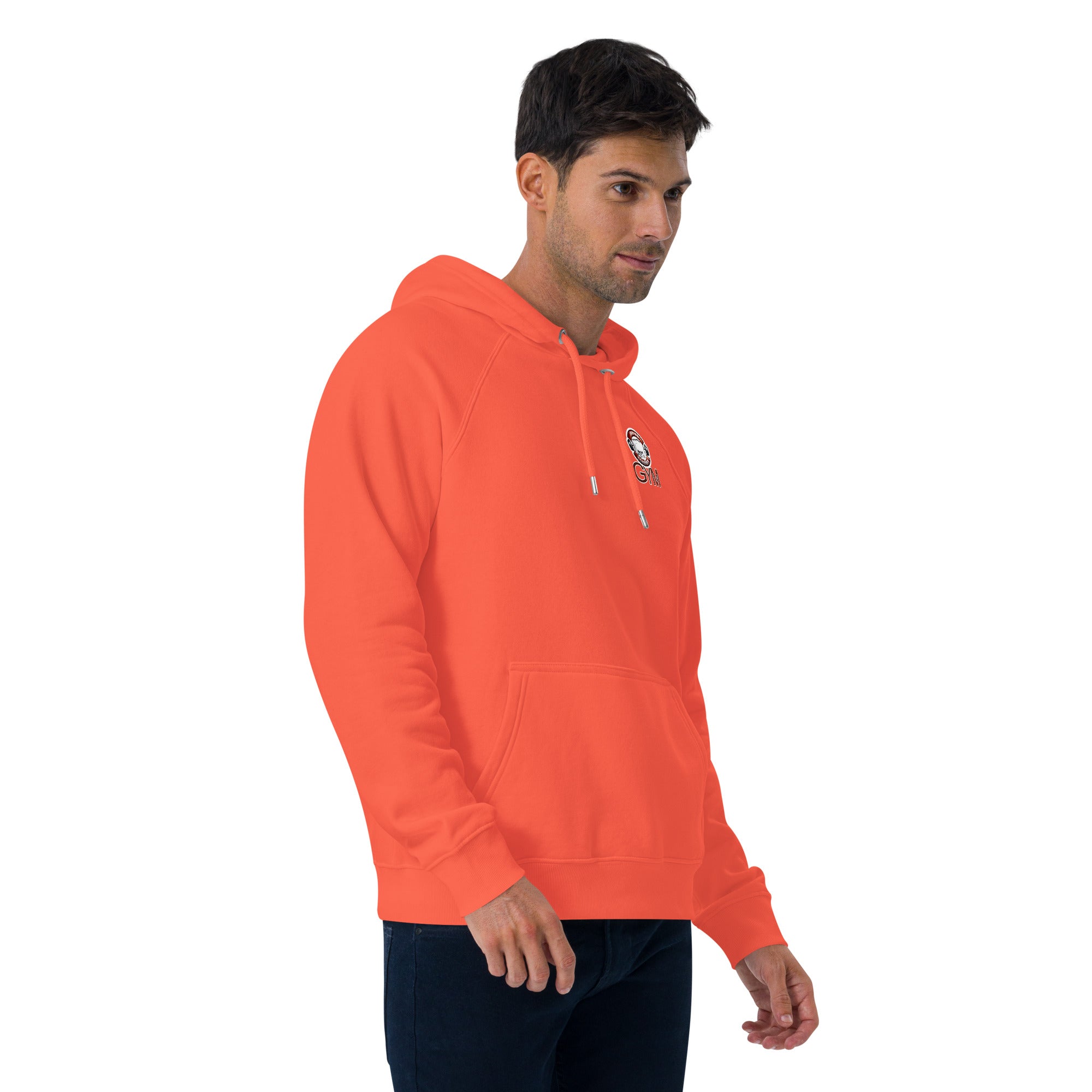Unisex Bio-Raglan-Hoodie Junior Schröder Gym Druck Vorne