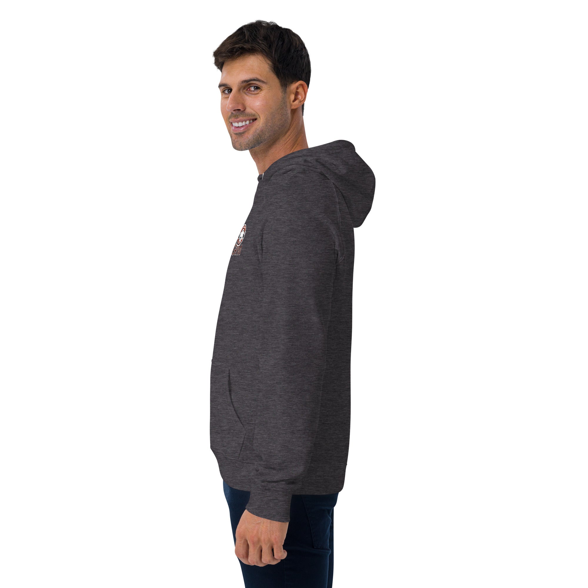 Unisex Bio-Raglan-Hoodie Junior Schröder Gym Druck Vorne