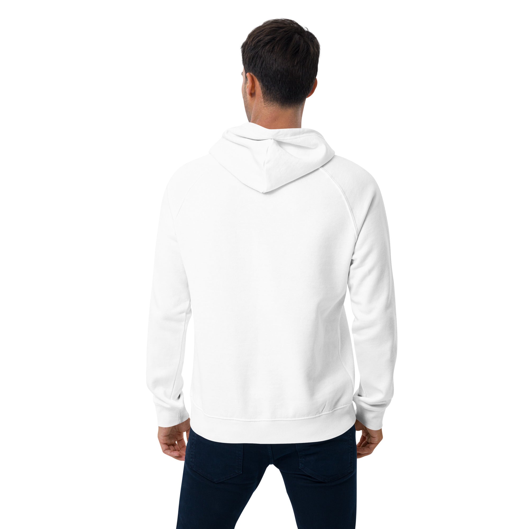 Unisex Bio-Raglan-Hoodie Junior Schröder Gym Druck Vorne