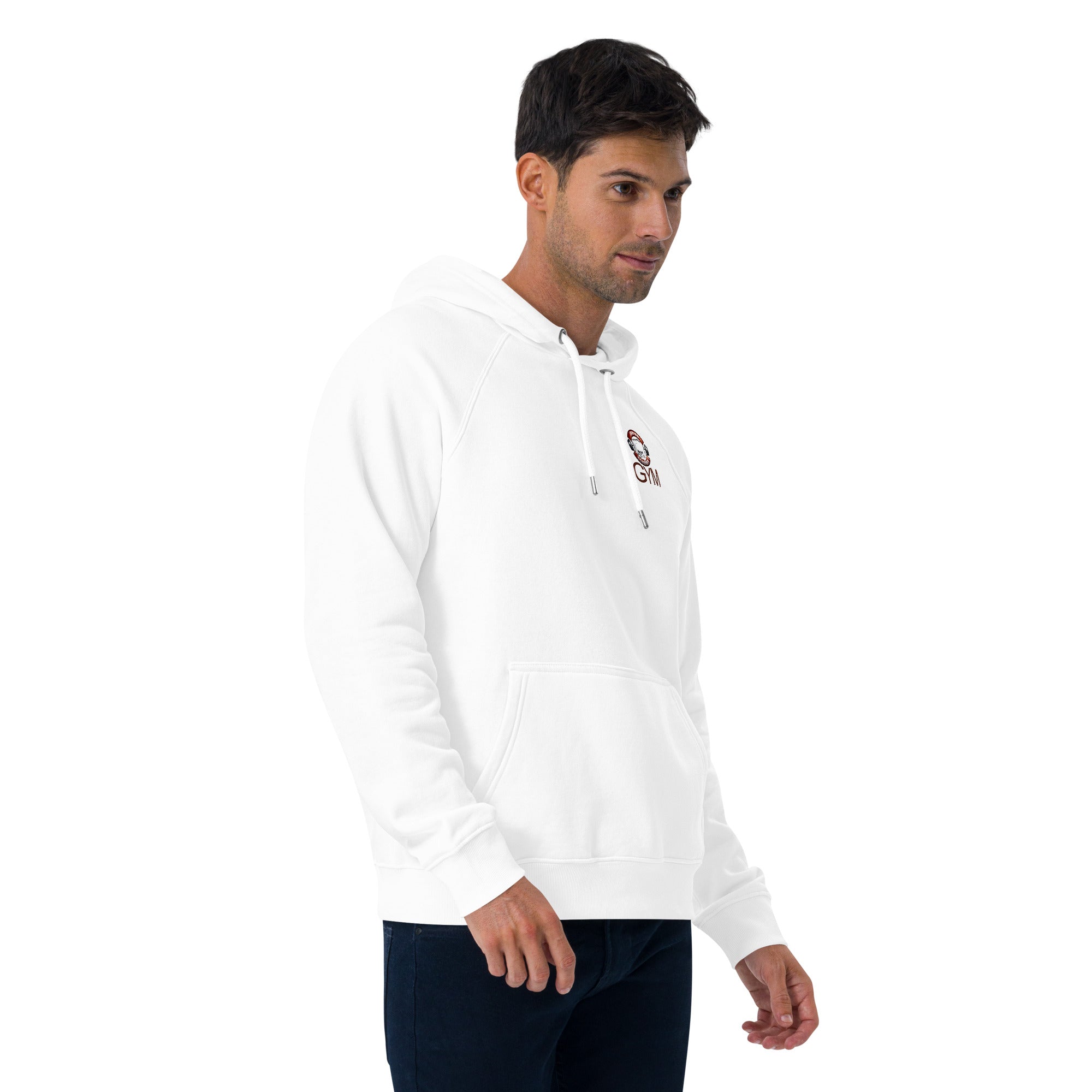 Unisex Bio-Raglan-Hoodie Junior Schröder Gym Druck Vorne